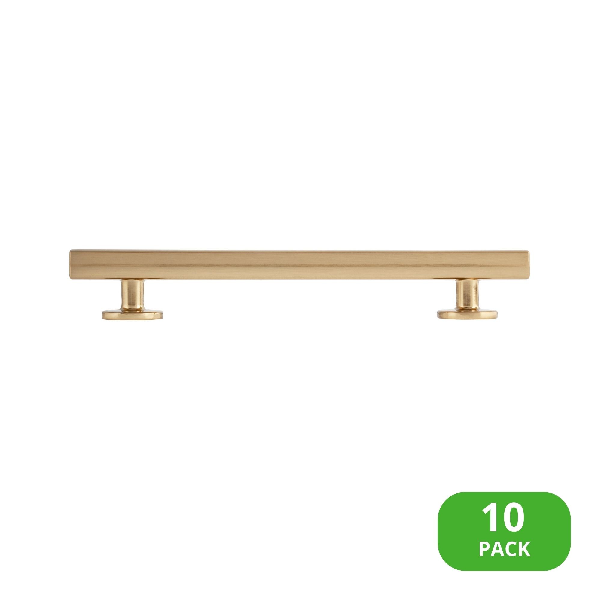 Sumner Street Home Hardware RL070123VP Flynn 5-1/2-in , Satin brass Rectangular Bar 10 -Pack