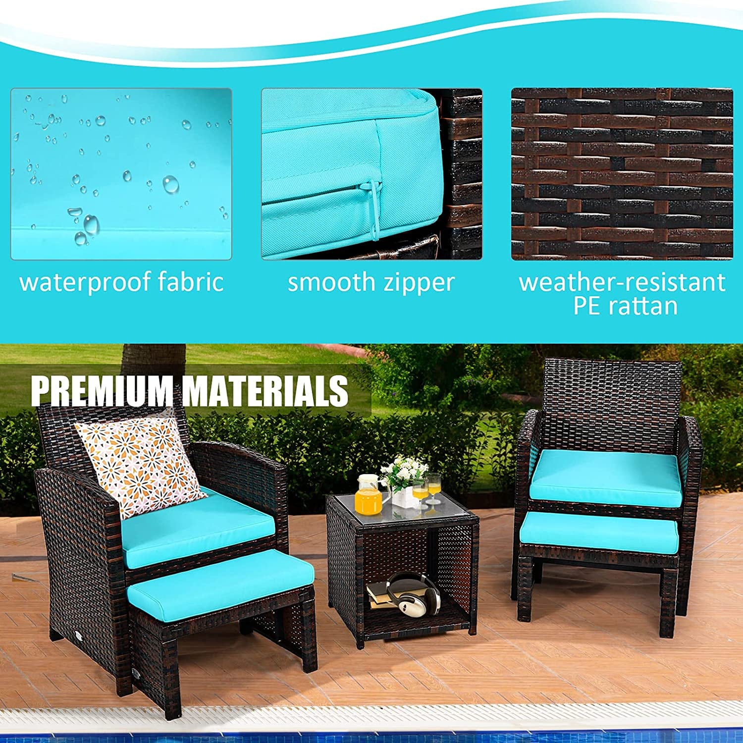 Forclover HYFC-8178RE Patio-Conversation-Sets - View #2