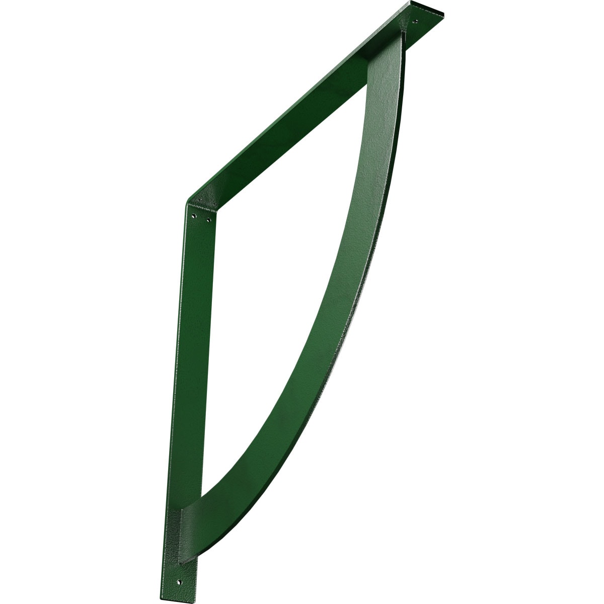 Ekena Millwork BKTM02X24X24BUHDG Bulwark 24-in x 2-in x 24-in Green Steel Countertop support bracket