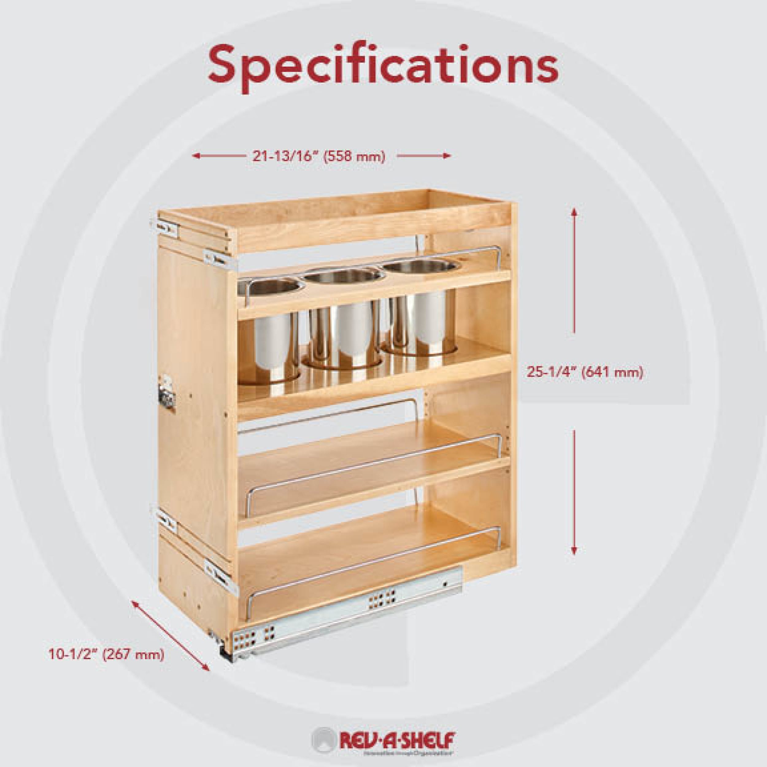 Rev-A-Shelf 449UT-BCSC-10C Pull-Out-Cabinet-Baskets - View #4
