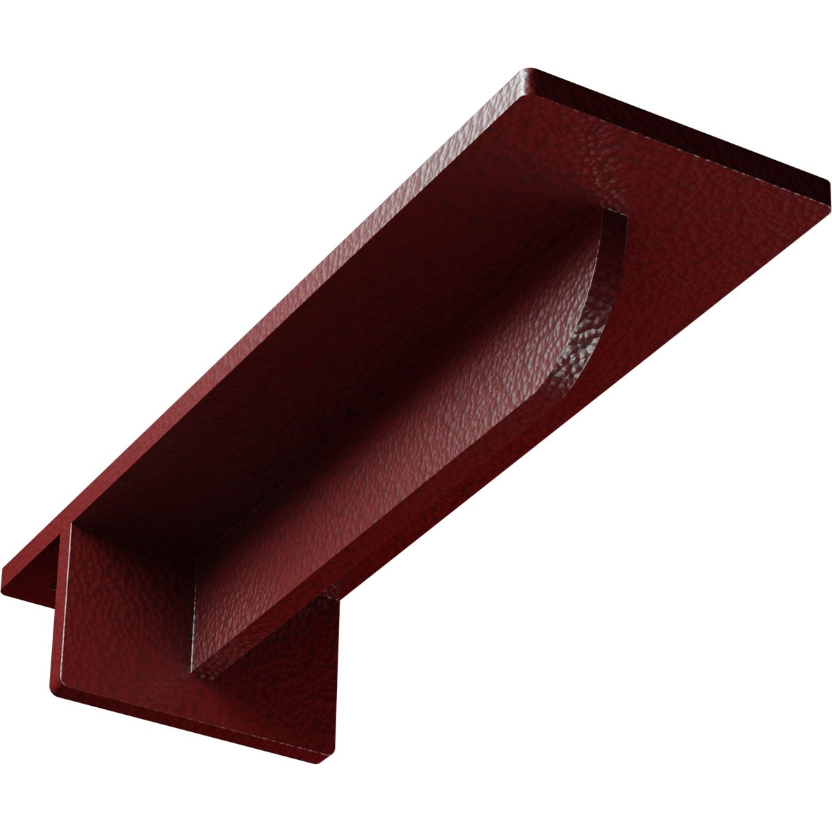 Ekena Millwork BKTM03X10X02HEHRE Heaton Hidden 10-in x 3-in x 2-in Red Steel Countertop support bracket