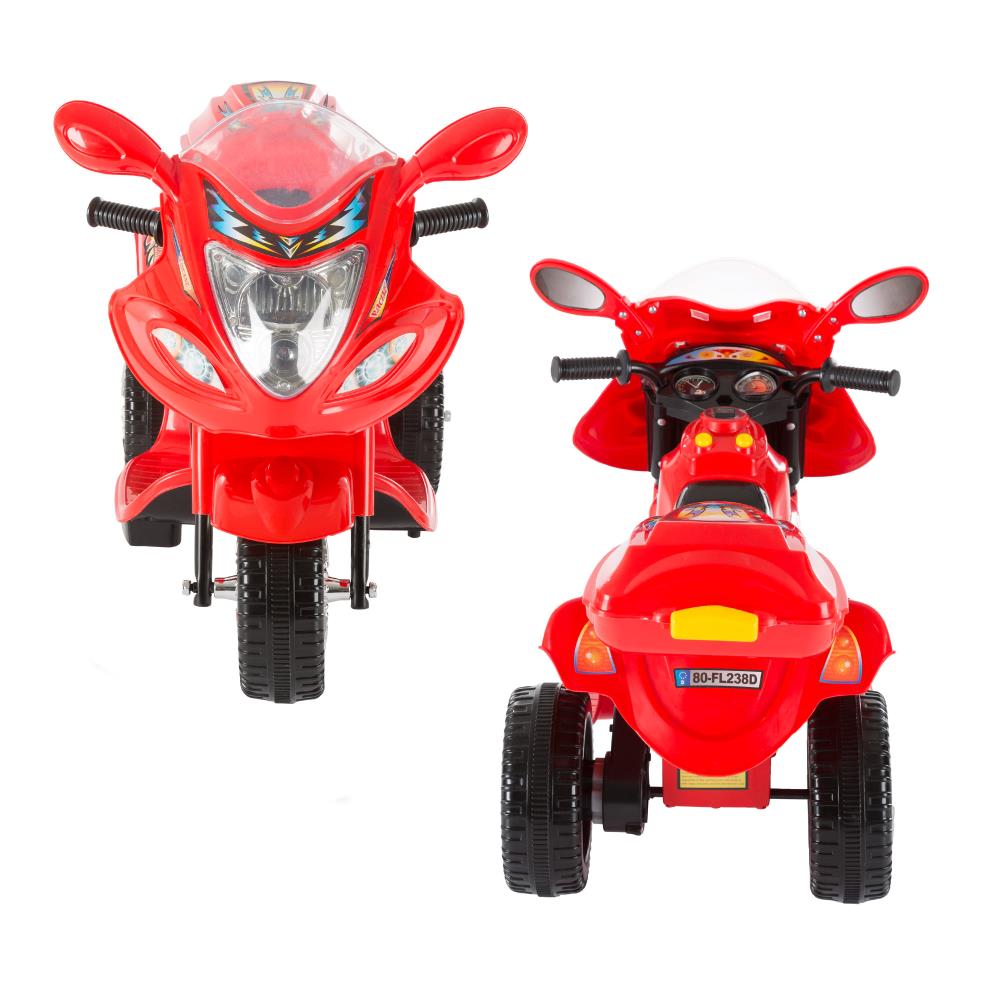 Ride on Toy, 3 Wheel Trike Chopper Motorcycle for Kids by Lil' Rider -  Battery Powered Ride on Toys for Boys and Girls, 2 - 4 Year Old - Red 