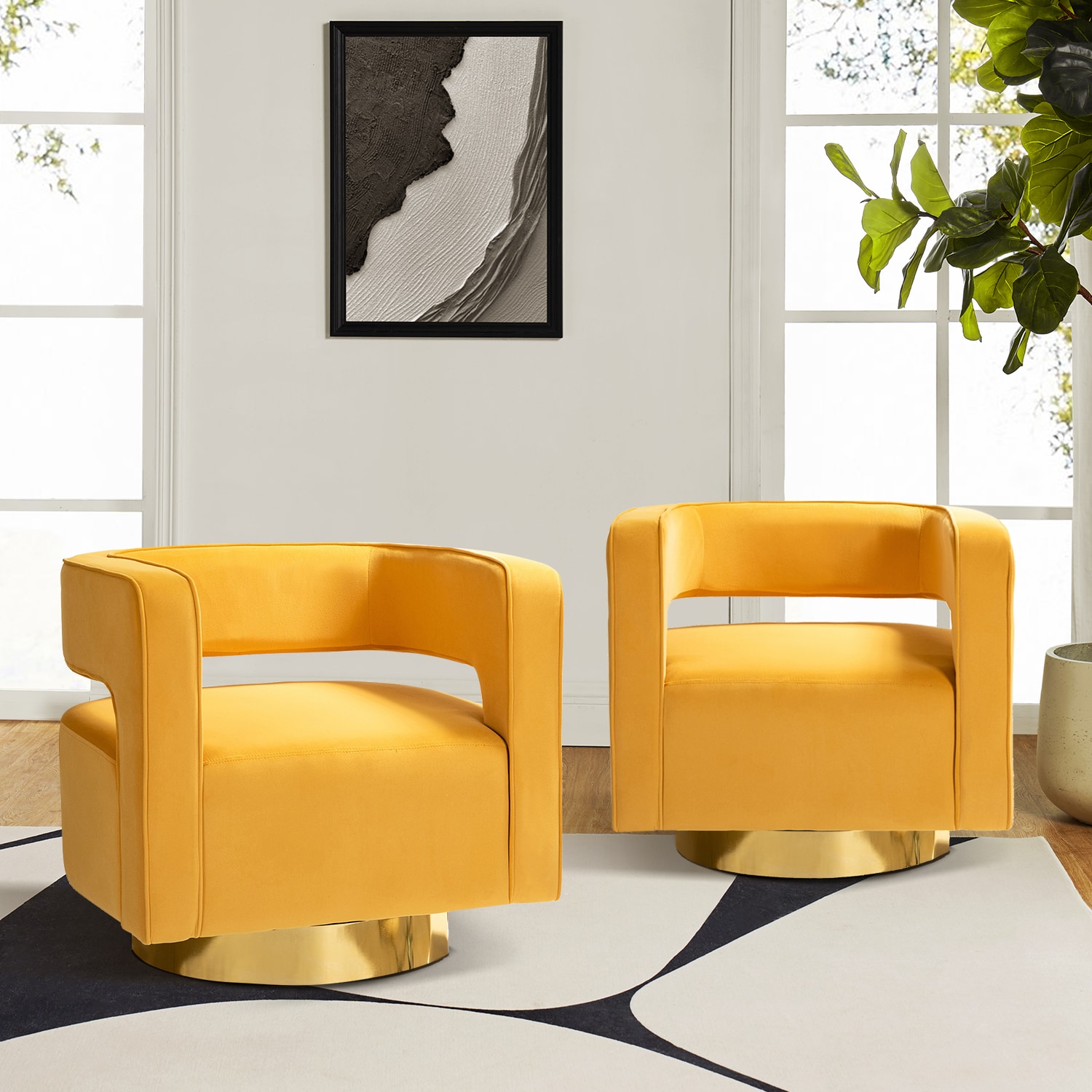 14 Karat Home CHM0141-MUSTARD chairs - View #6