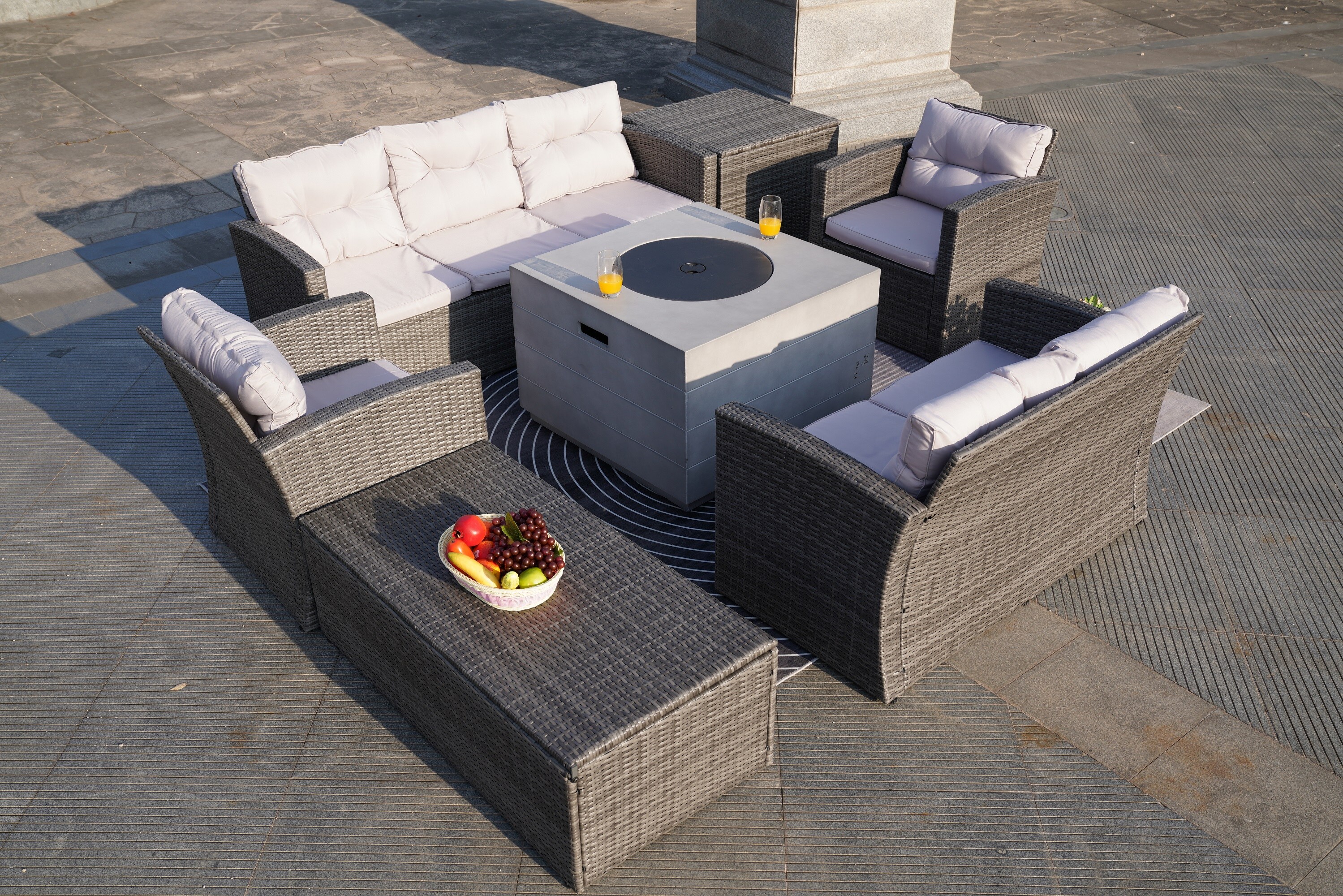 Moda Furnishings MAG-1503-2140-G Patio-Conversation-Sets - View #2