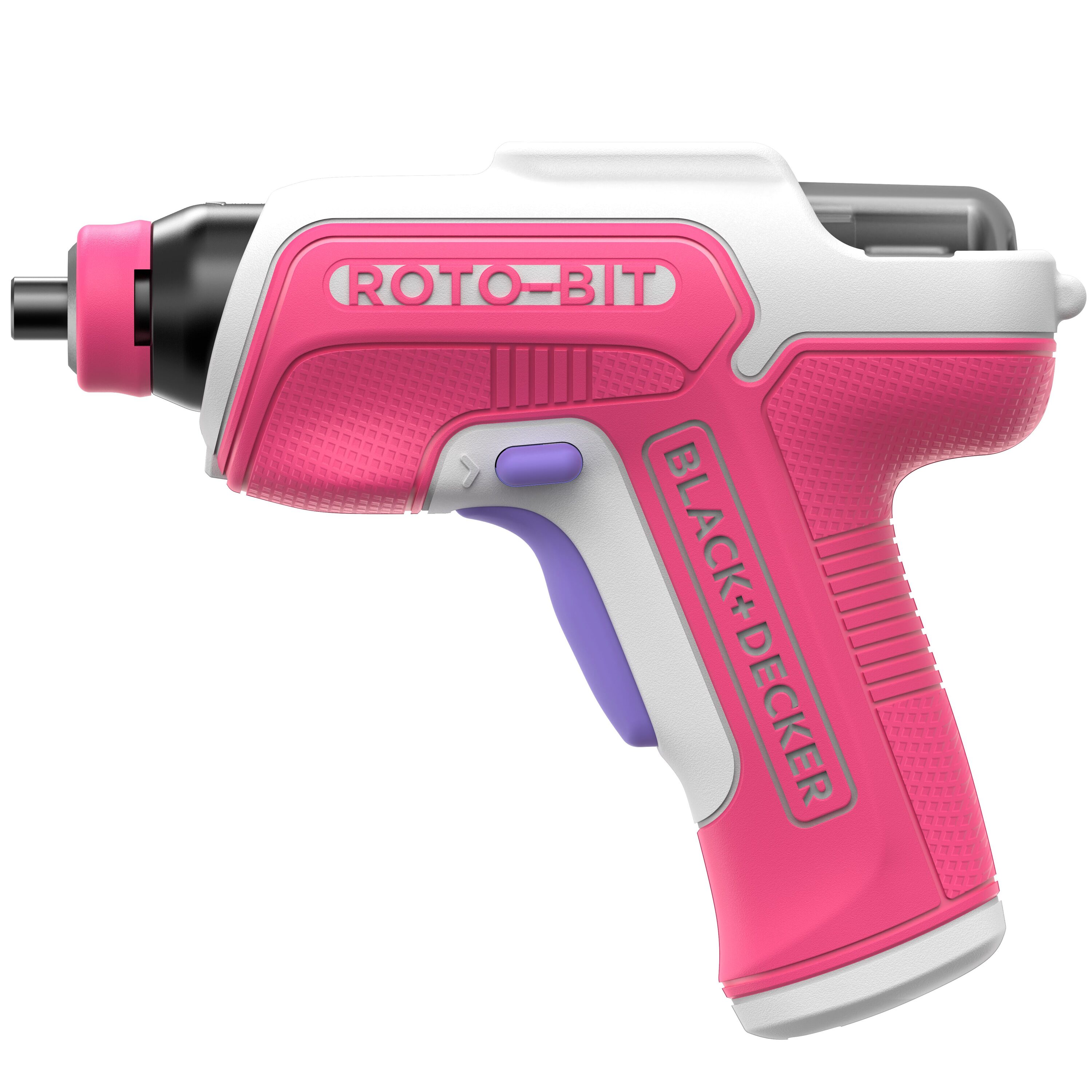 BLACK & DECKER 4V Rotobit Screwdriver (White and Pink)