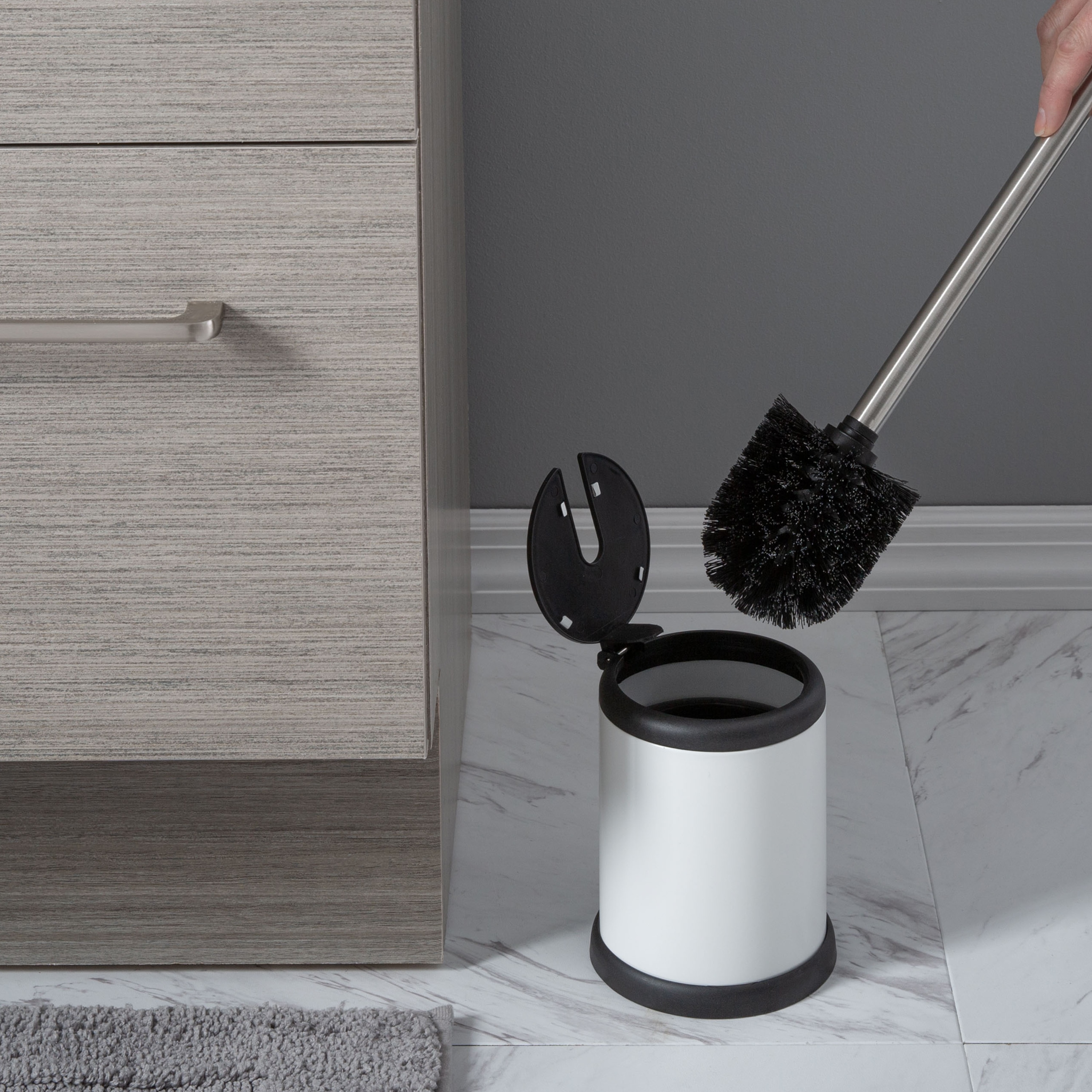 Bath Bliss 4980-WHITE Toilet-Brush-Holders - View #3
