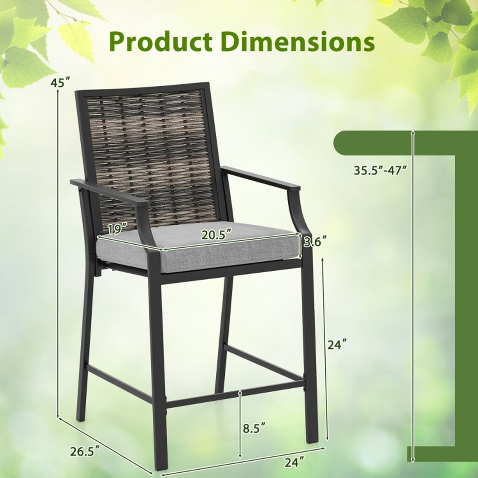 SUGIFT LW102SUGHY1676 Patio-Chairs - View #3