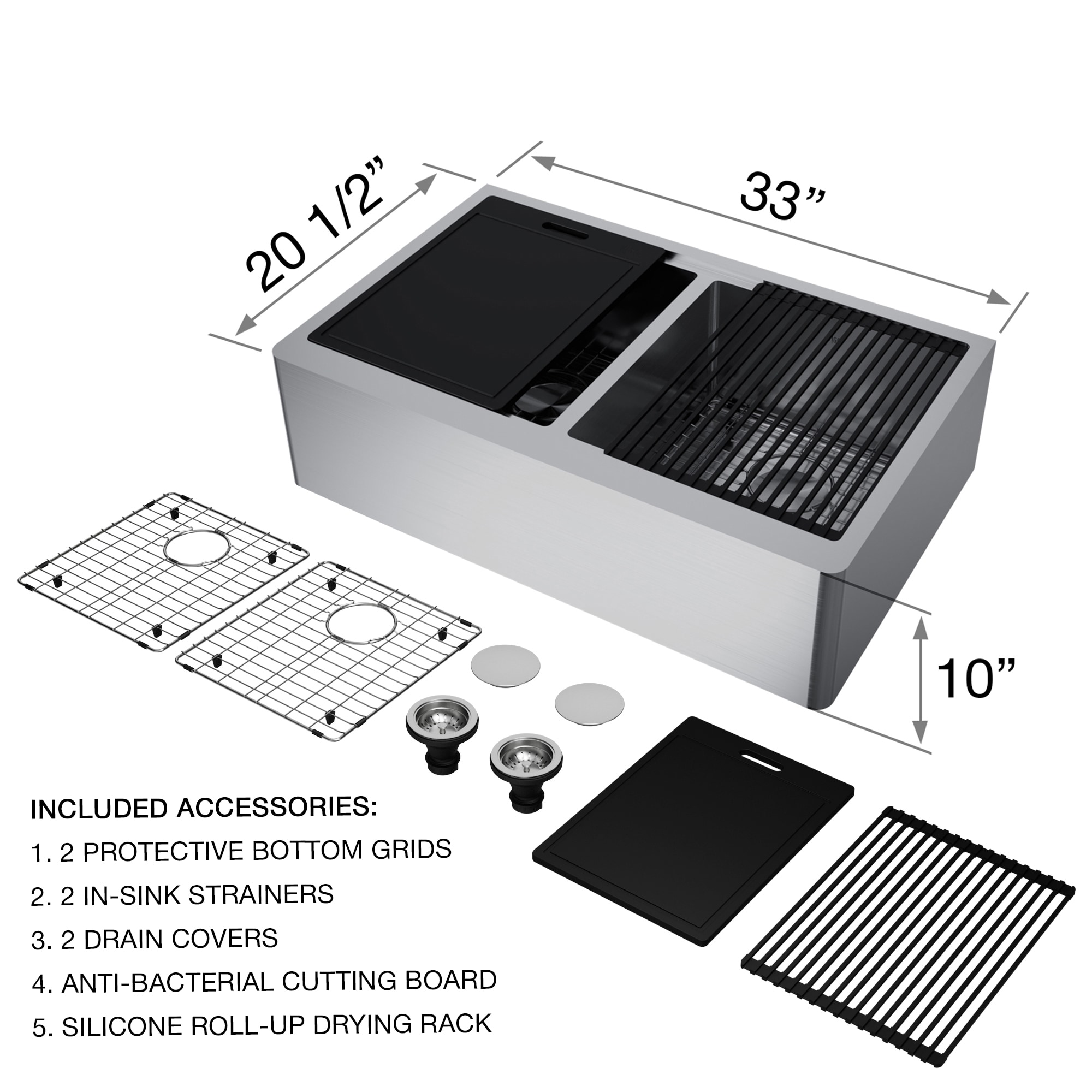 VIGO VG151003 Kitchen-Sinks - View #6