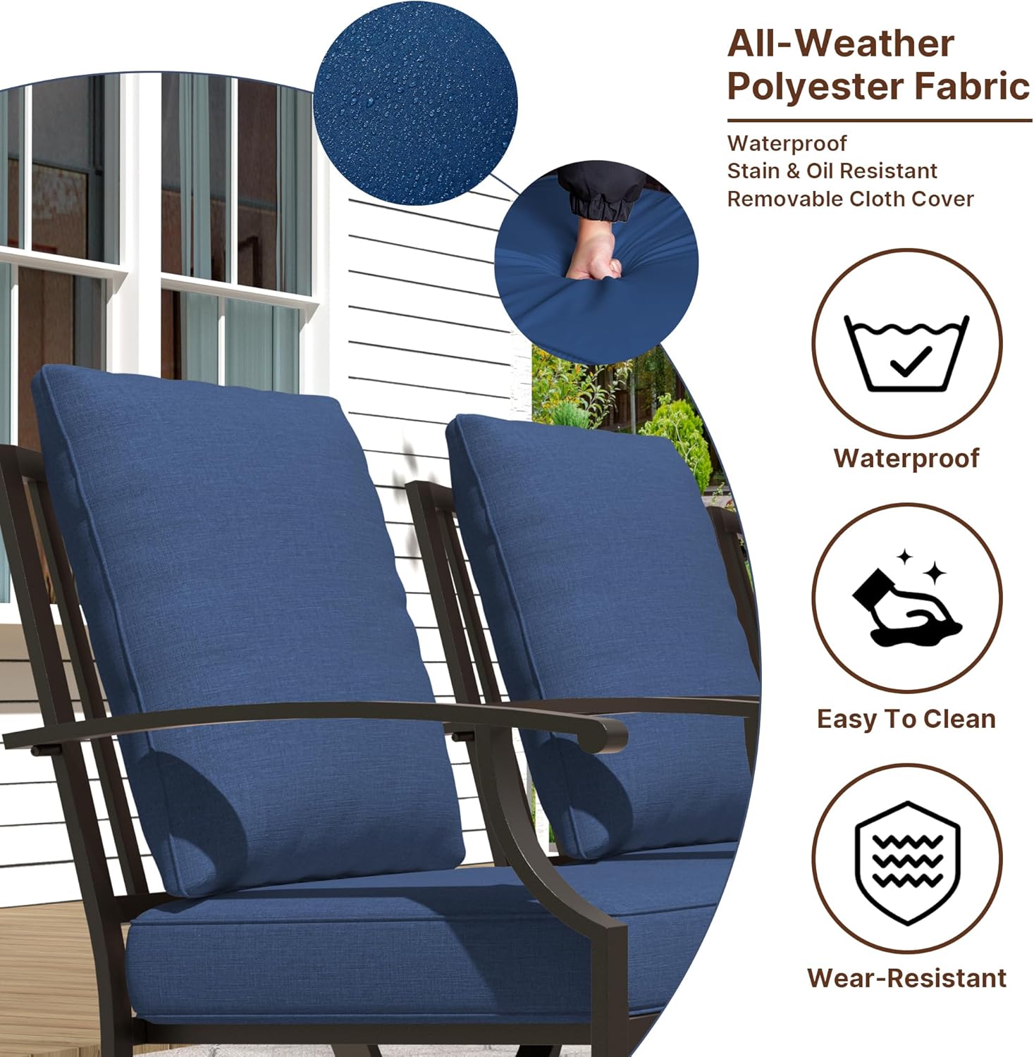 ALAULM LS-2DM-NAVY Patio-Chairs - View #3