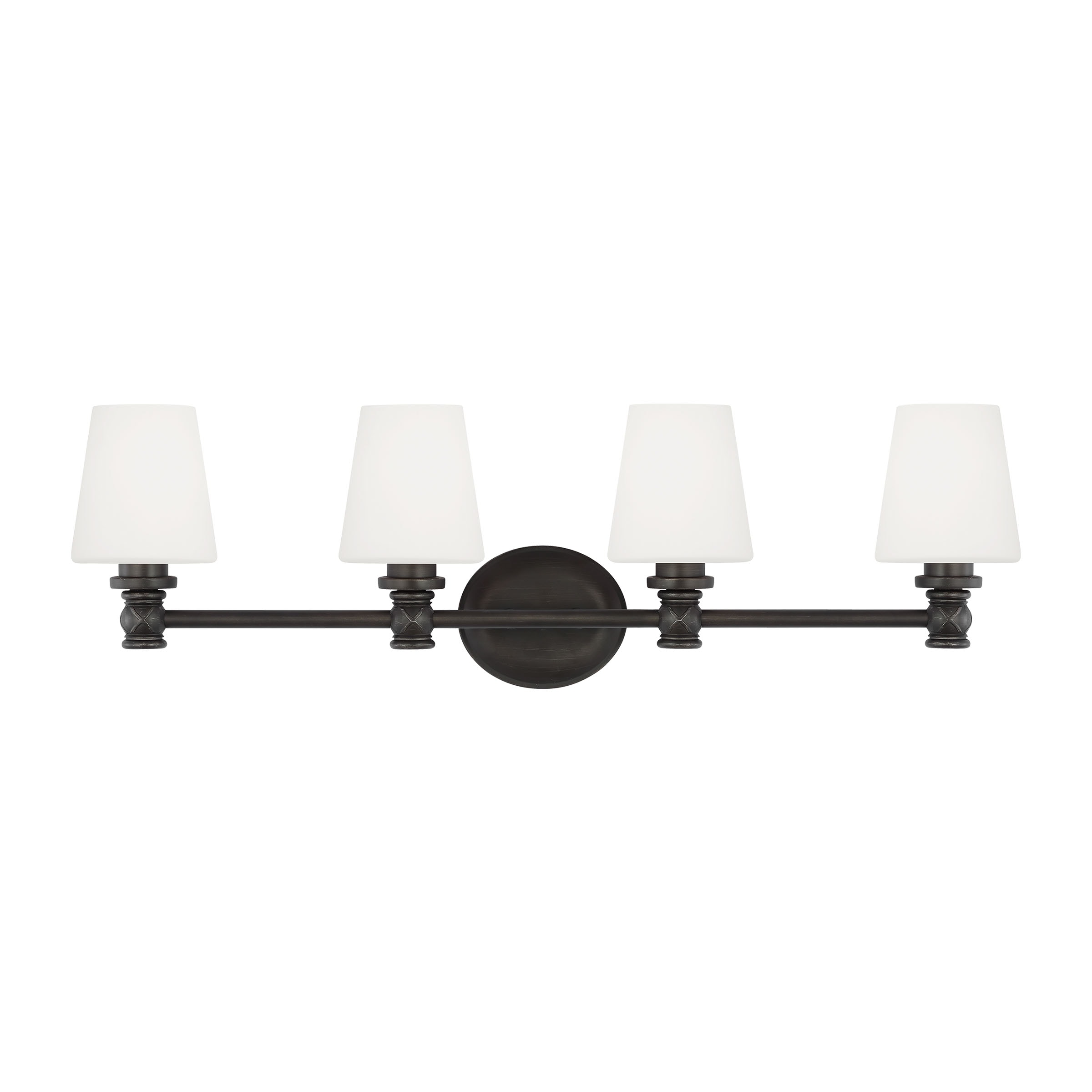 Generation Lighting VS22104AI Xavierre 32.25-in 4 -Light Gray Transitional Vanity light