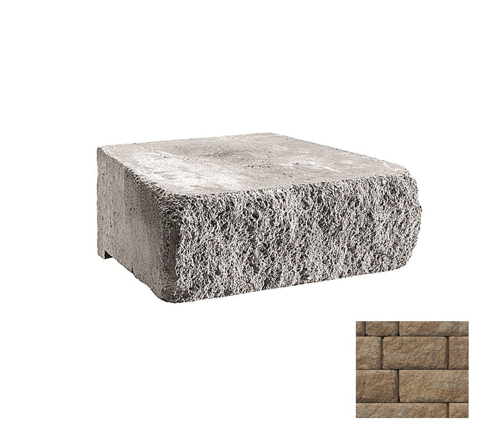 Belgard 16252532 6-in H x 18-in L x 12-in D Gascony Tan Concrete Retaining Wall Block