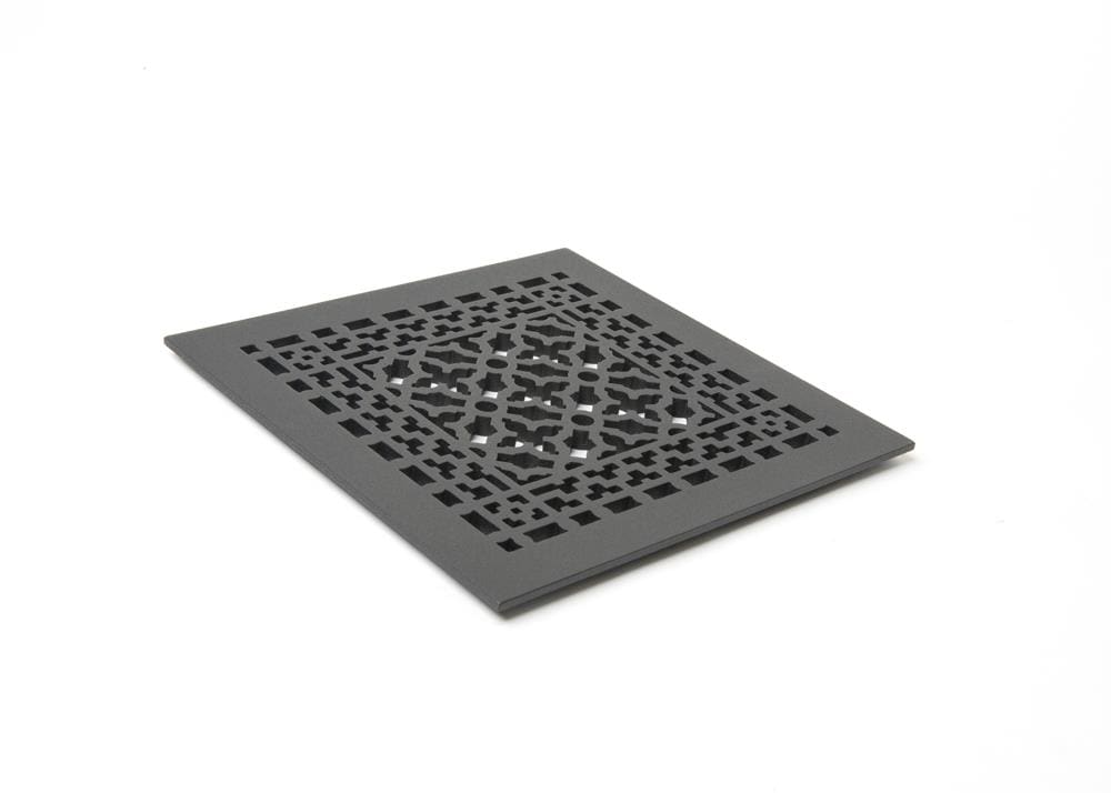 Reggio Register 1212-H 10-in x 10-in Cast Iron Black Floor Register