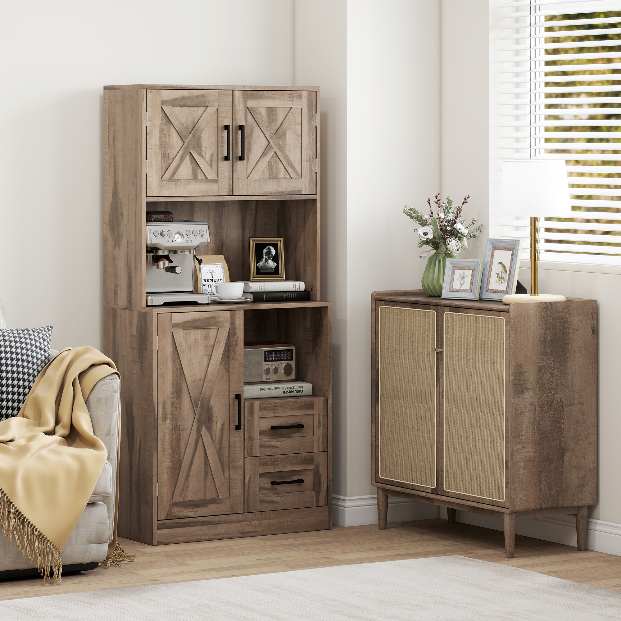 HomCom 83A-182V80GY Pull-Out-Cabinet-Baskets - View #4