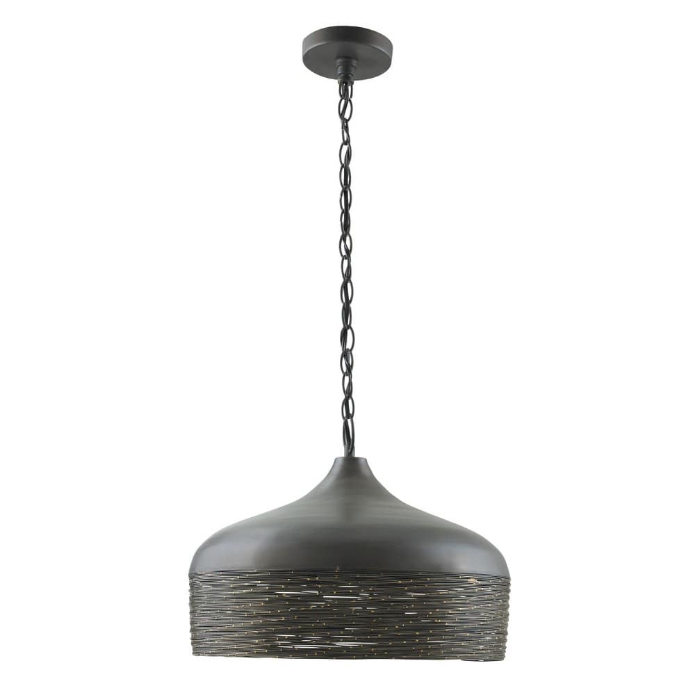 Capital Lighting Sana 1 - Light Grey Iron Iron Darkgray Eclectic,Modern Farmhouse Incandescent Metal Pendant Light