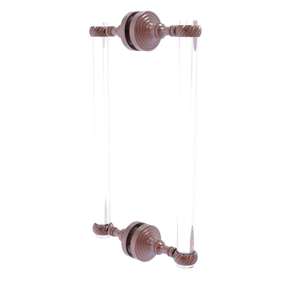 Allied Brass PG-406T-12BB-CA Antique copper 12-Inches Hinged shower door Handle