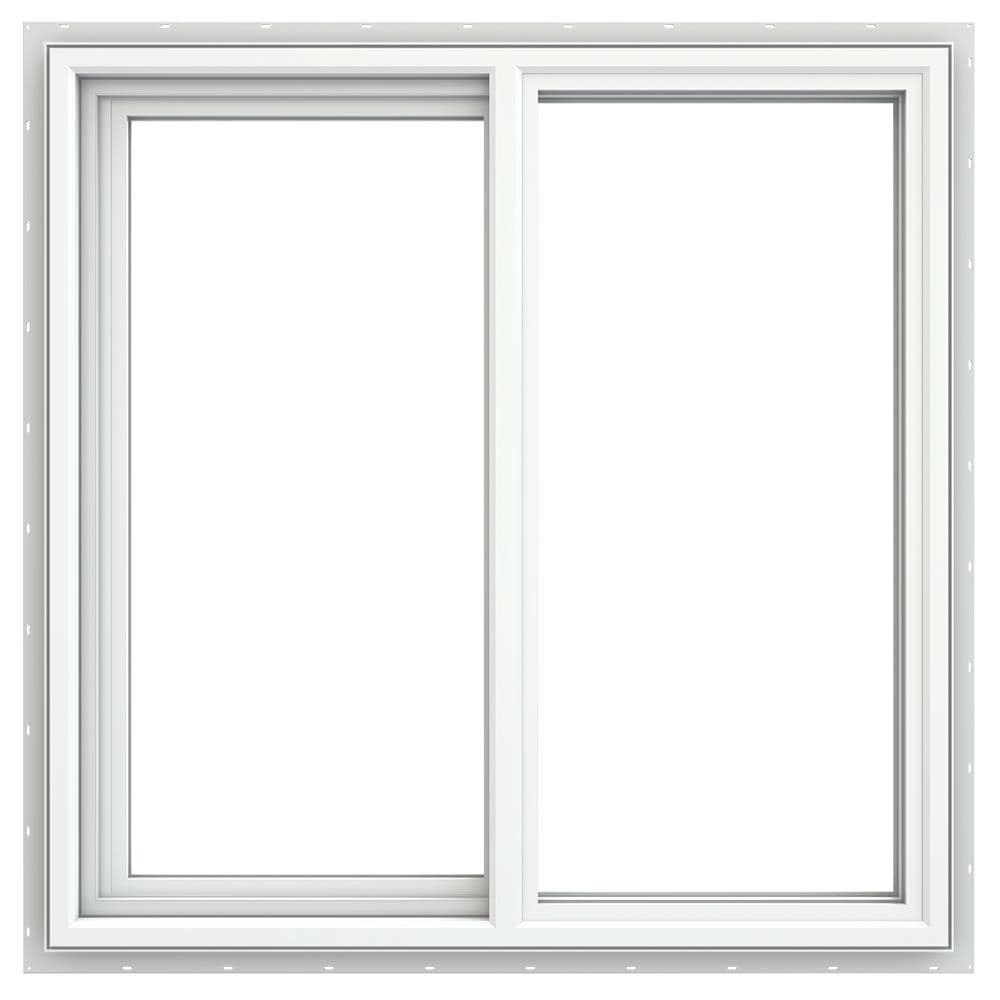 JELD-WEN V-4500 35.5-in x 35.5-in x 3.25-in Jamb Left-operable Vinyl ...