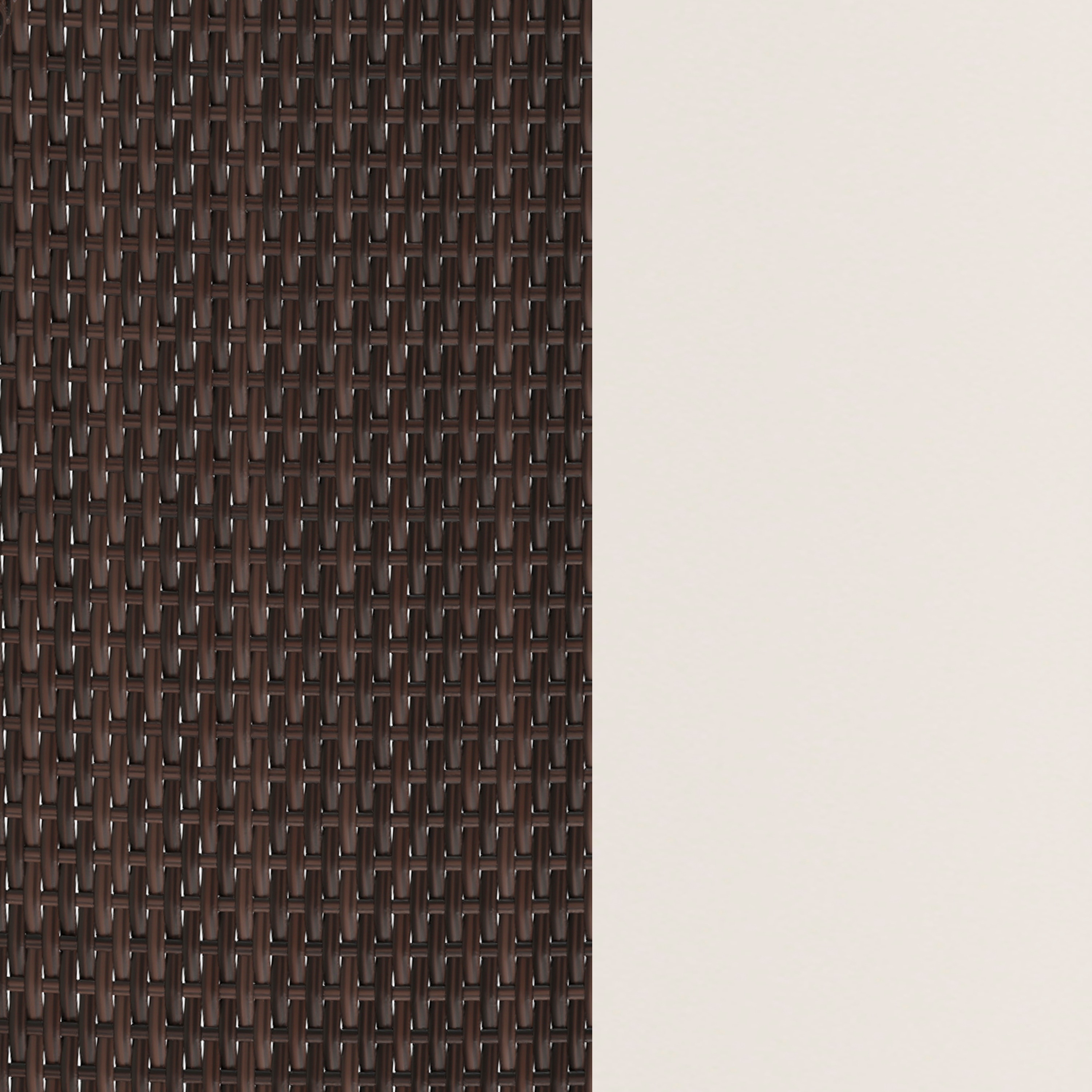 Brown and Beige 4-Piece Rattan Patio Set with Cushions
