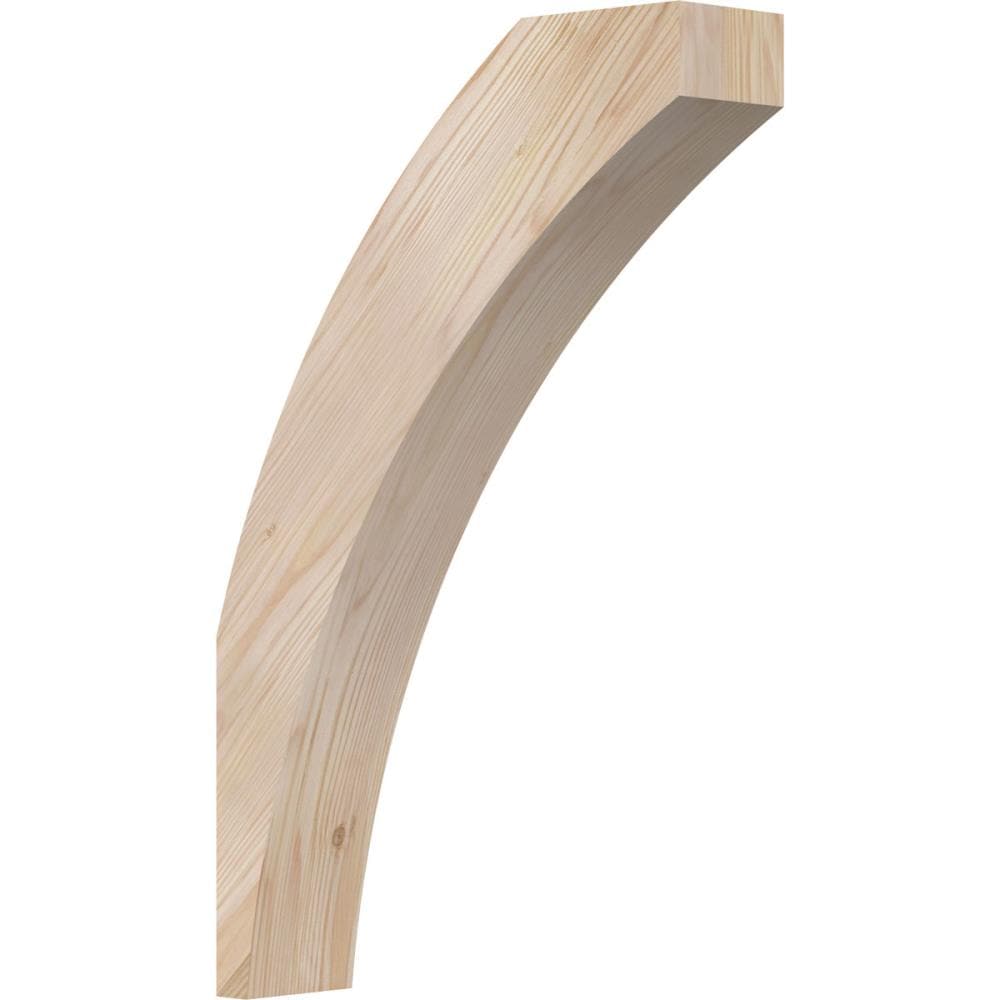 Ekena Millwork BRC04X14X22THR00SDF 3-1/2-in x 14-in x 22-in Douglas Fir Unfinished Wood Thorton Smooth Knee Brace