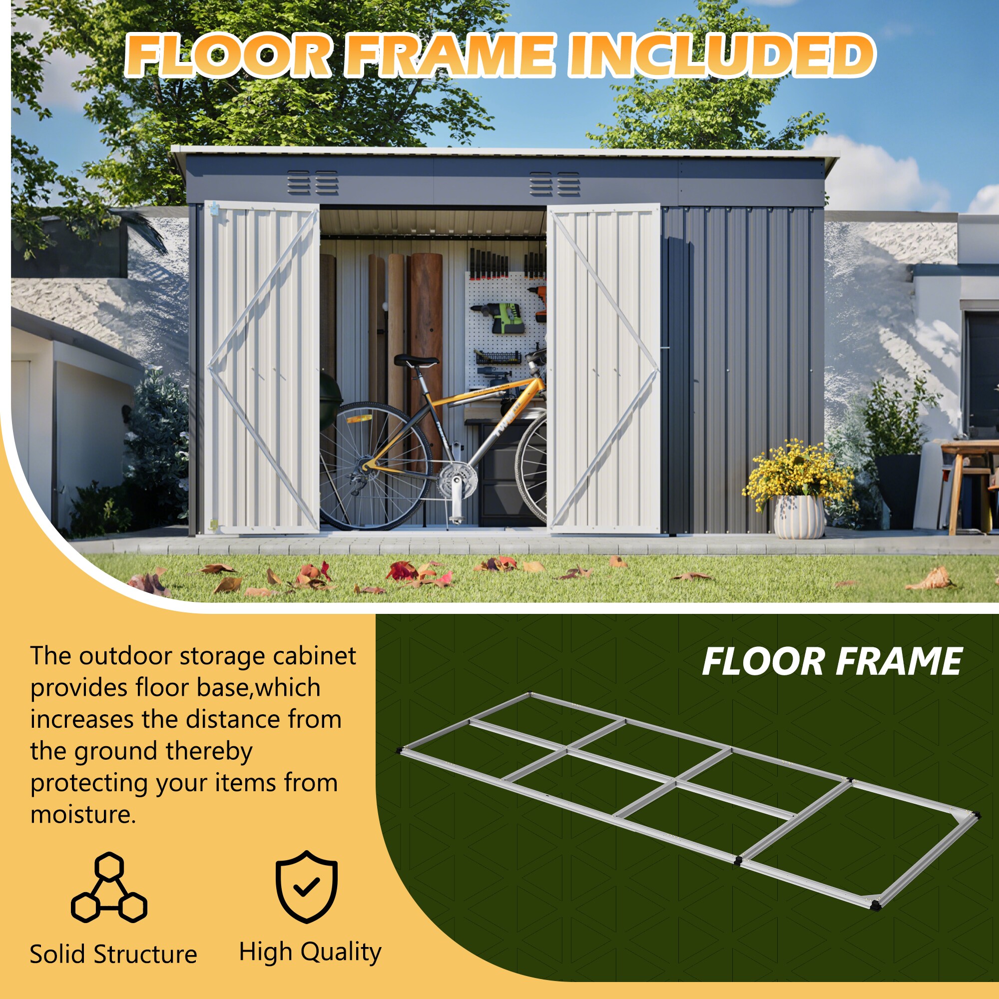 Topcraft GSH014 Metal-Storage-Buildings-Sheds - View #7