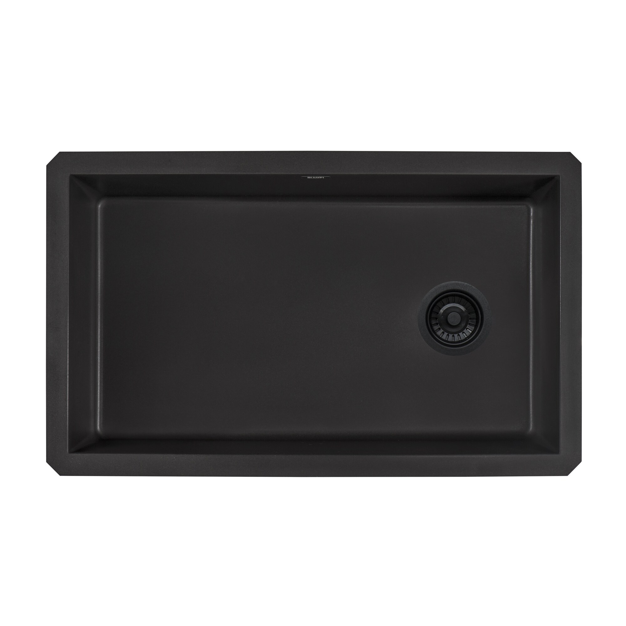 Midnight Black Granite Composite Single Bowl Kitchen Sink