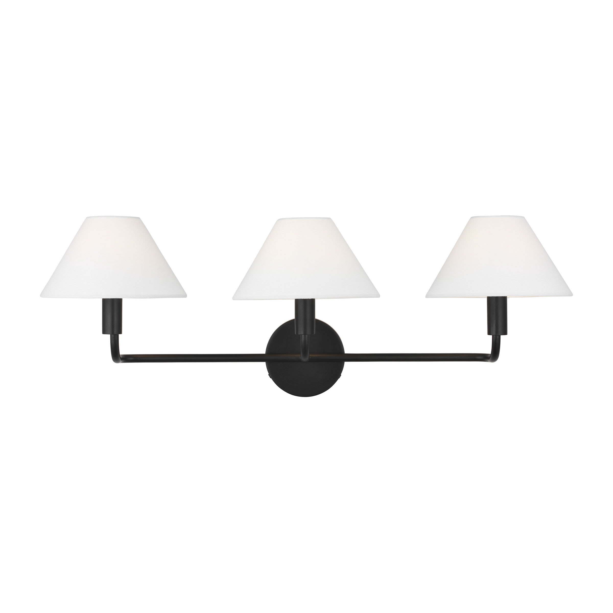 Generation Lighting SLW1023AI Colfax 29-in 3 -Light Steel Transitional Vanity light