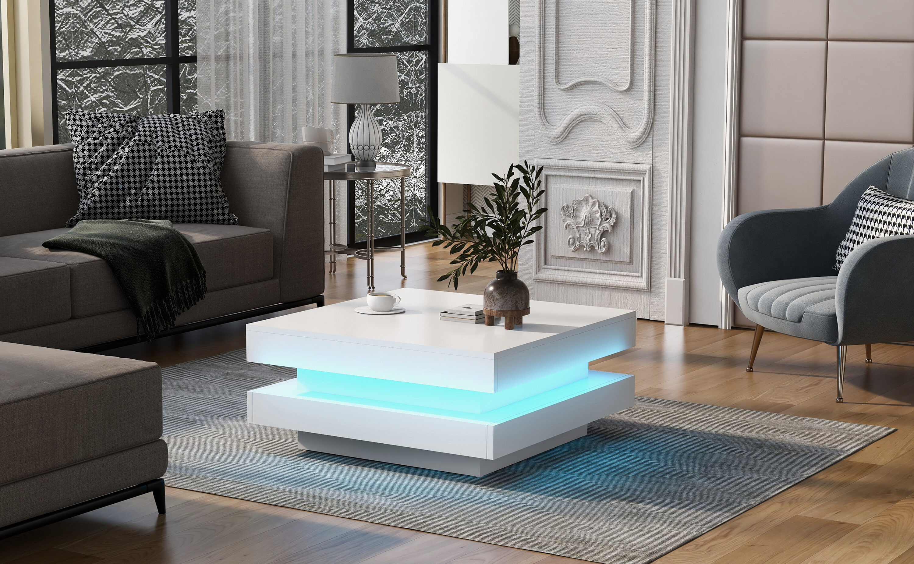 Clihome CY-55WBR Coffee-Tables - View #4