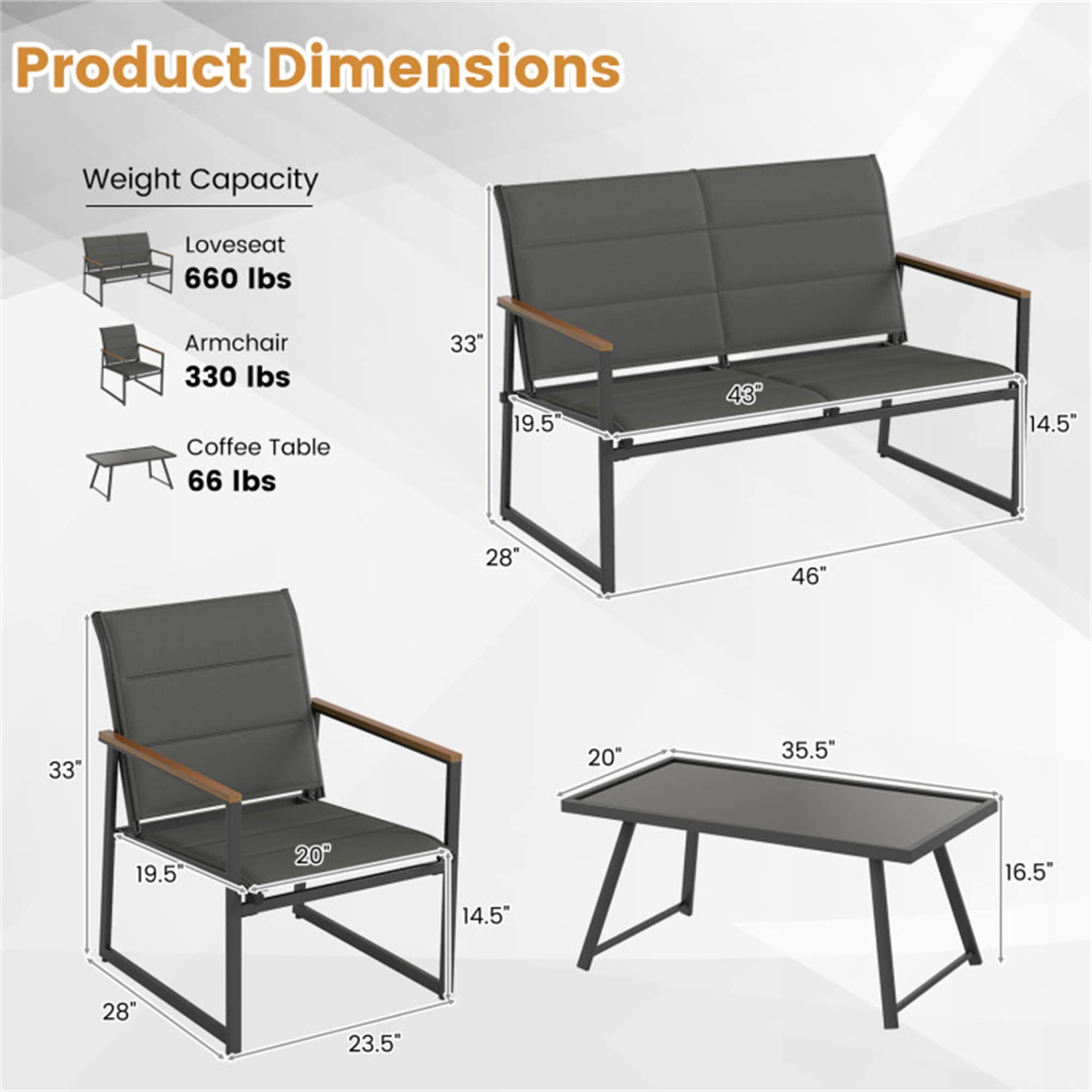 BABOOM BOM-2143DK+-CO Patio-Conversation-Sets - View #6