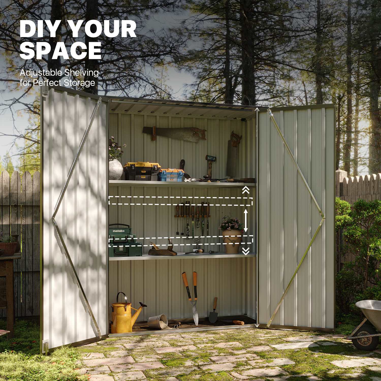 Sunmthink Z-MSD0503-39BK Metal-Storage-Buildings-Sheds - View #7