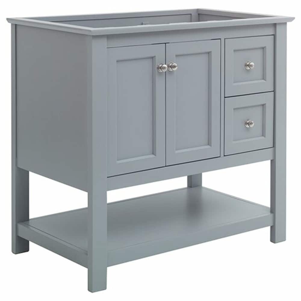 Fresca Manchester 36-in Gray Bathroom Vanity Base Cabinet without Top ...