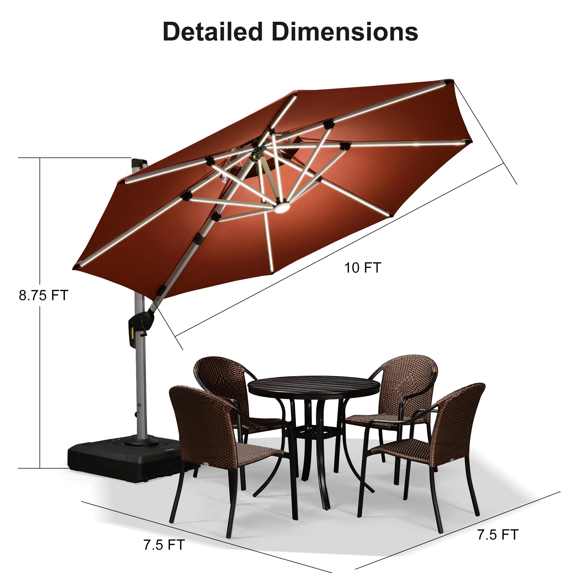 PURPLE LEAF LSGLRRDT10-TR Umbrellas-2 - View #8