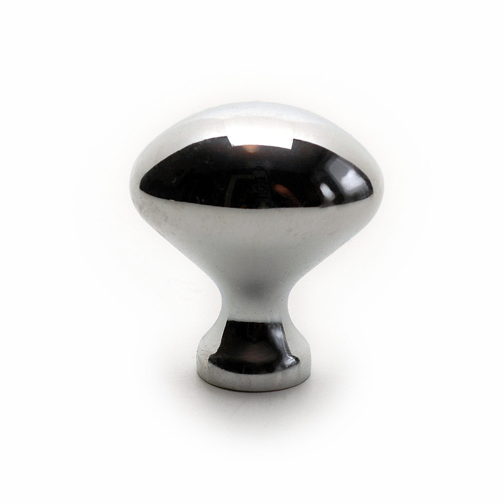 Oval Bright Chrome Door Knobs