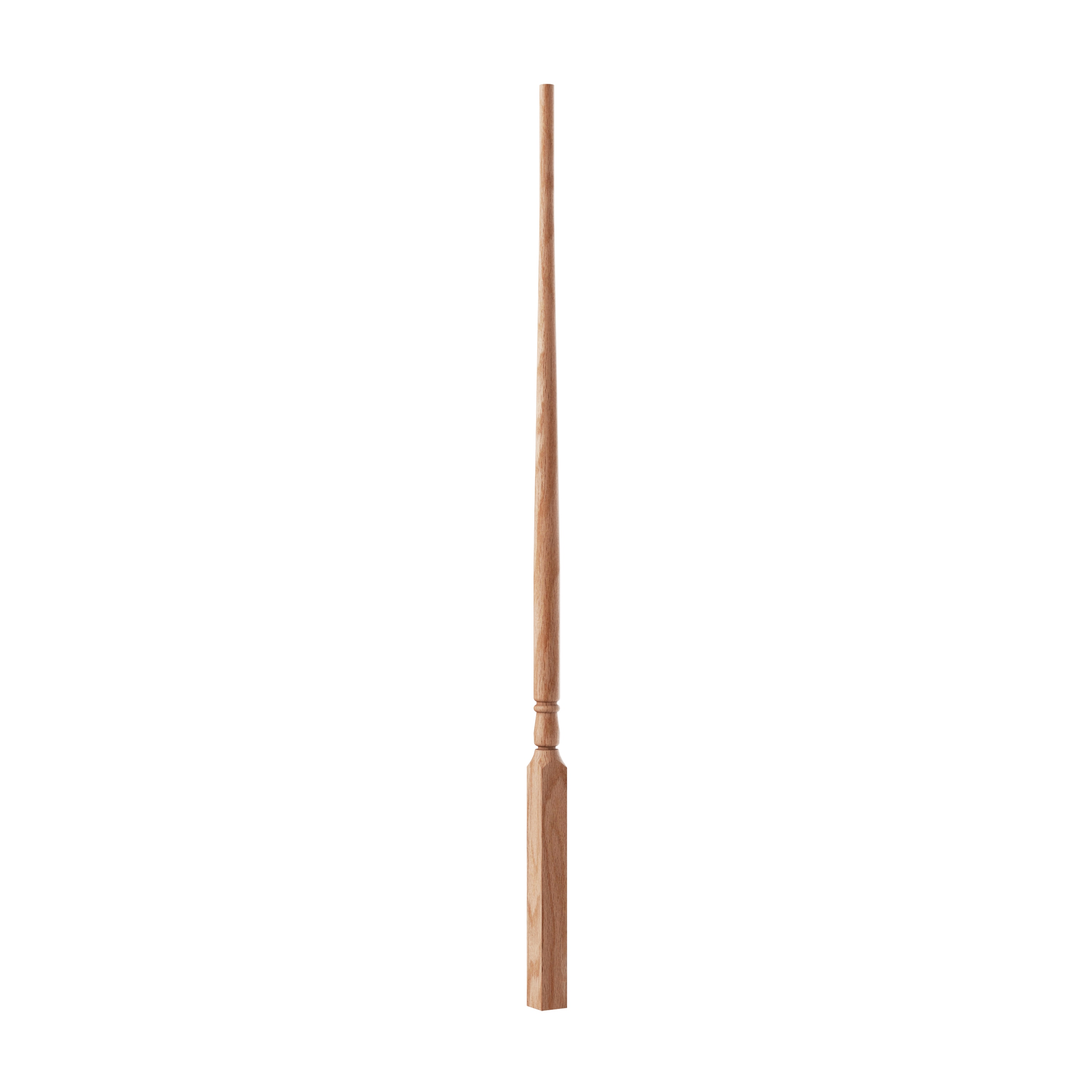 Crown Heritage 451501538 38-in x 1.25-in Colonial Unfinished Red Oak Pin Top Turned Stair Baluster