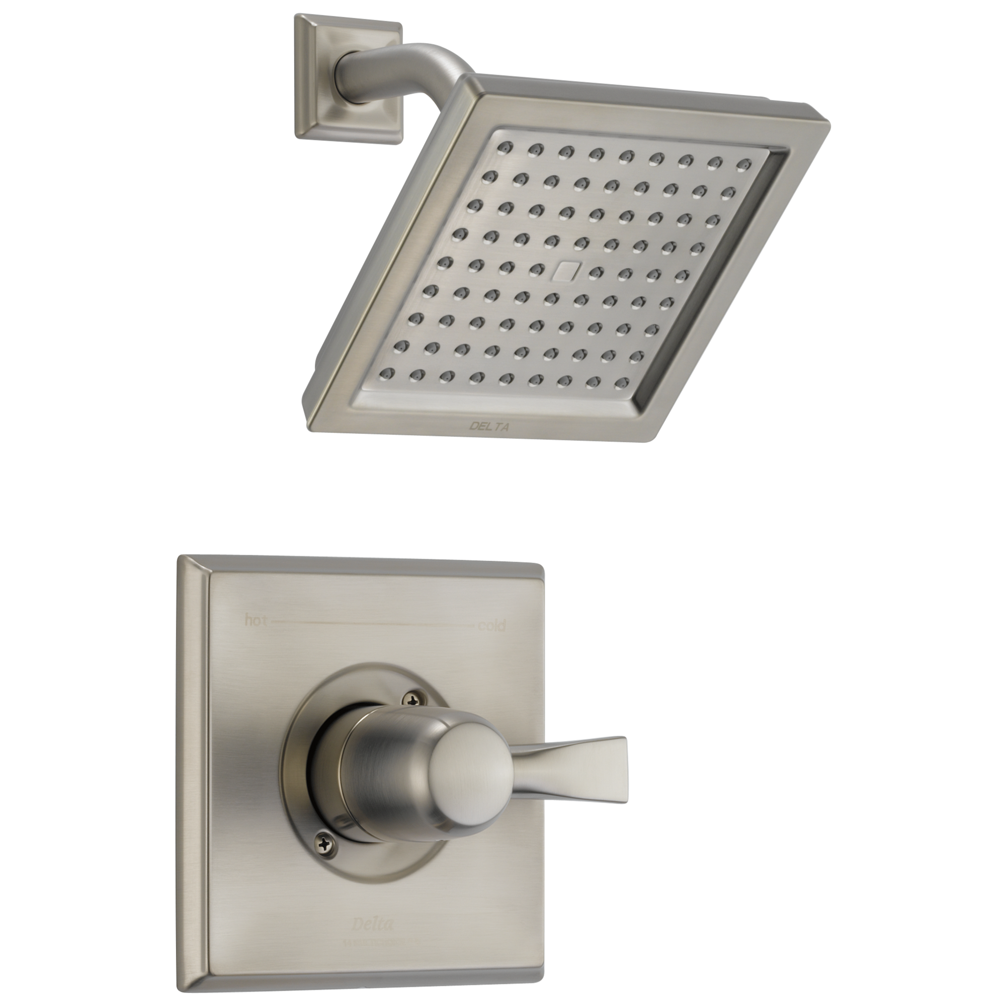 Delta T14251-SS Dryden Stainless 1-handle Single function 6.5700-in Round Shower Faucet