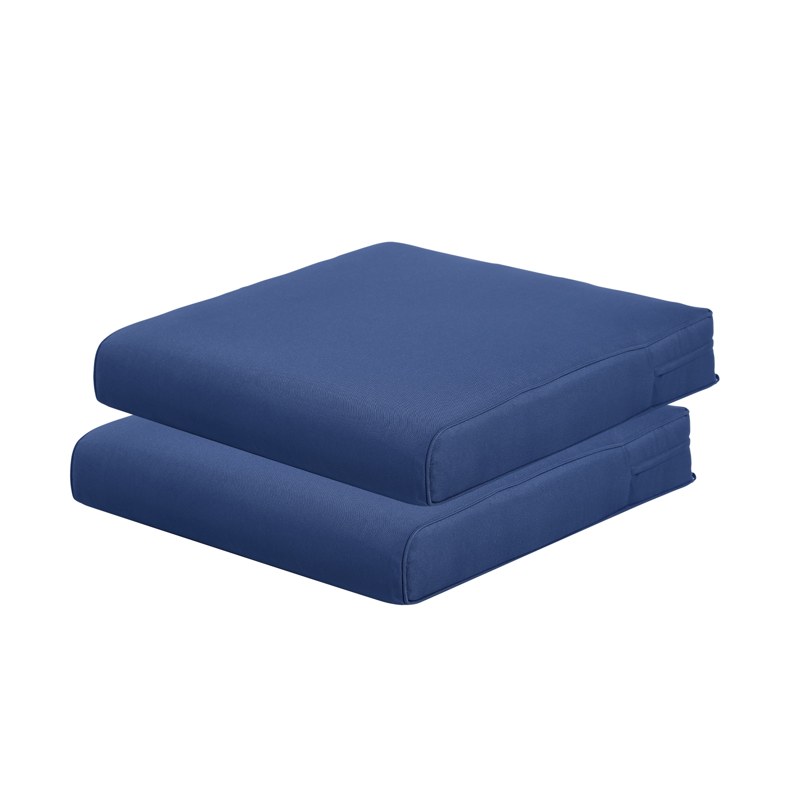 Aoodor A297-PCGCG Patio Furniture Cushions 26-in x 23-in 2 -Piece Gray Deep seat patio chair cushion