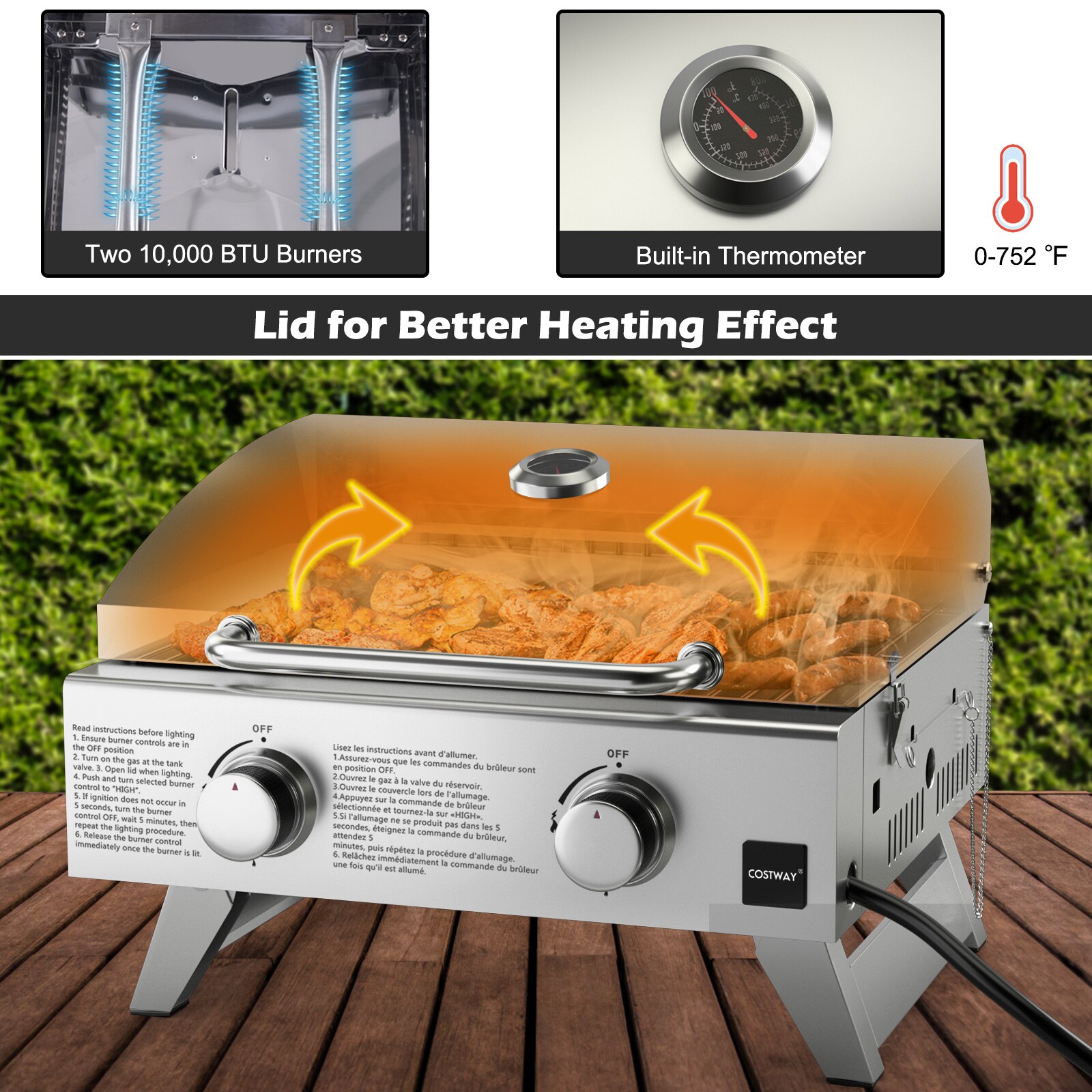 Slickblue D-CO-3423PO Tabletop-Grills - View #4