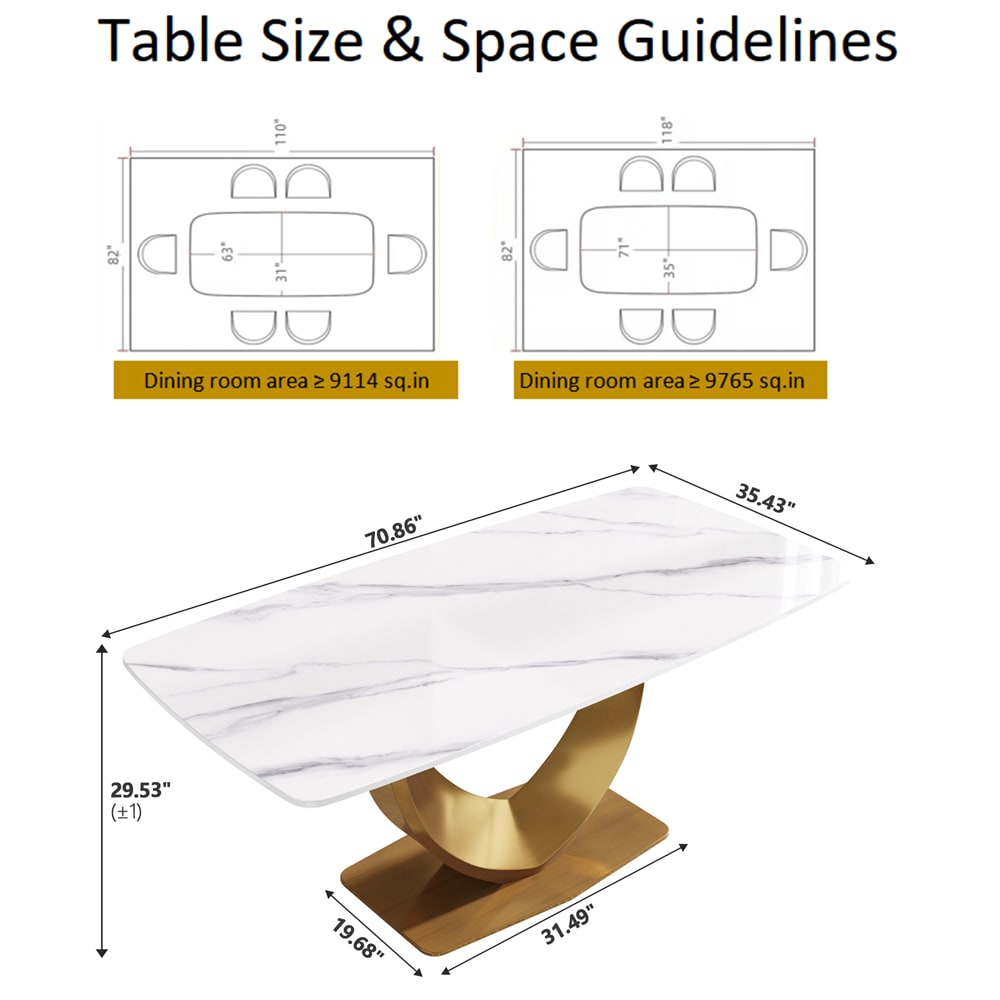 BuotiqHom DH-A-18AW-L1G Dining-Tables - View #3
