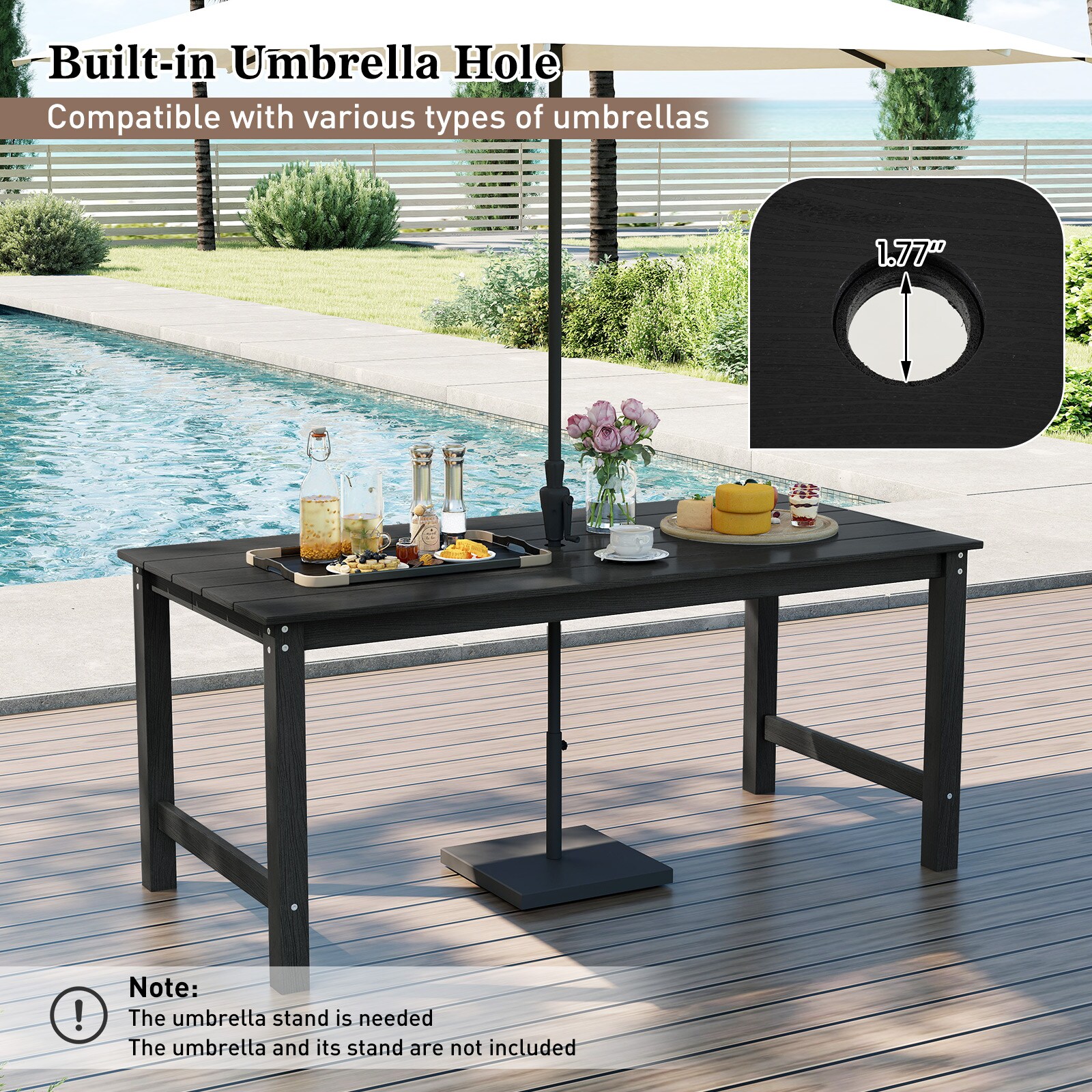 Iseryn DW58BK124 Patio-Tables - View #11
