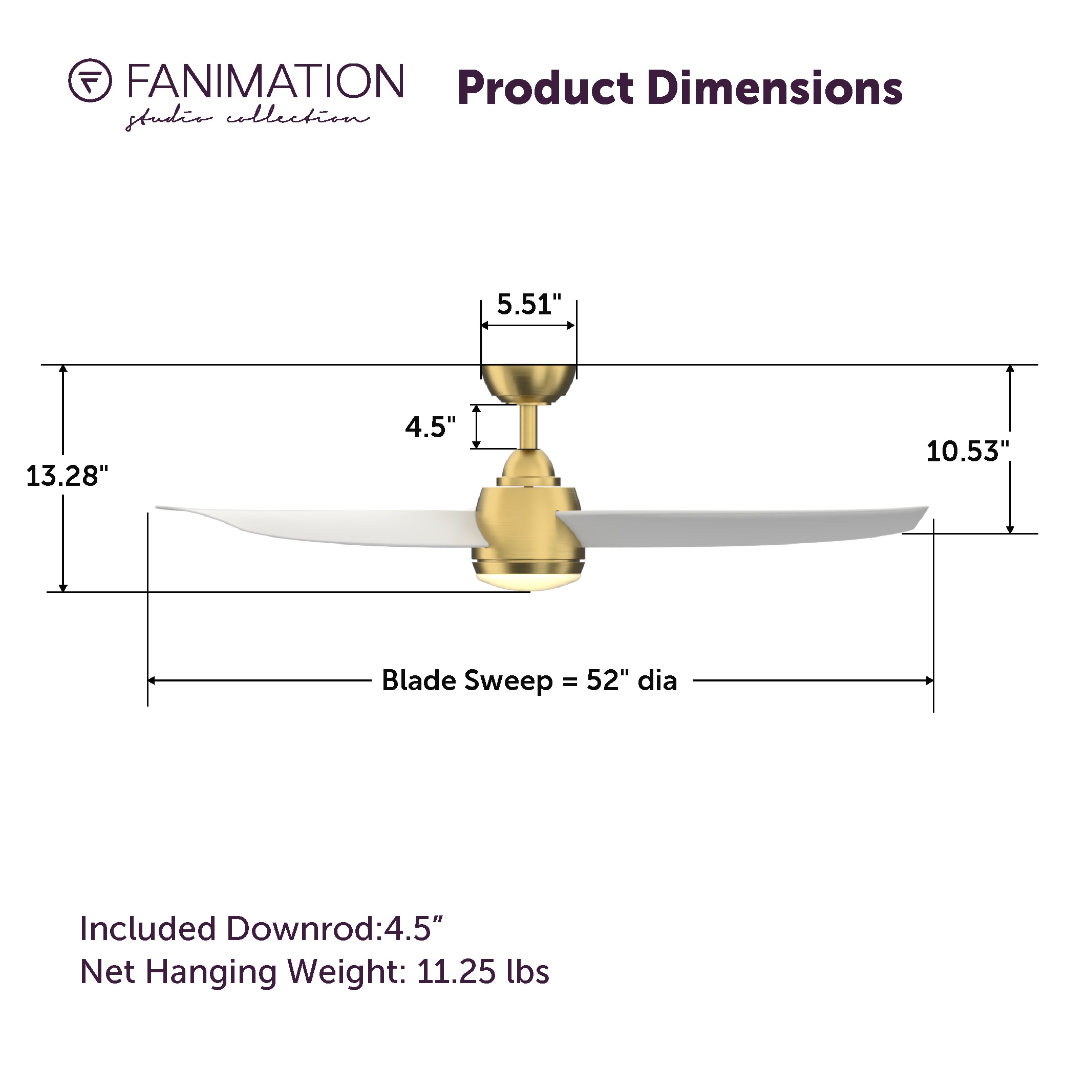 Fanimation Studio Collection LP7675LBS Ceiling-Fans - View #11