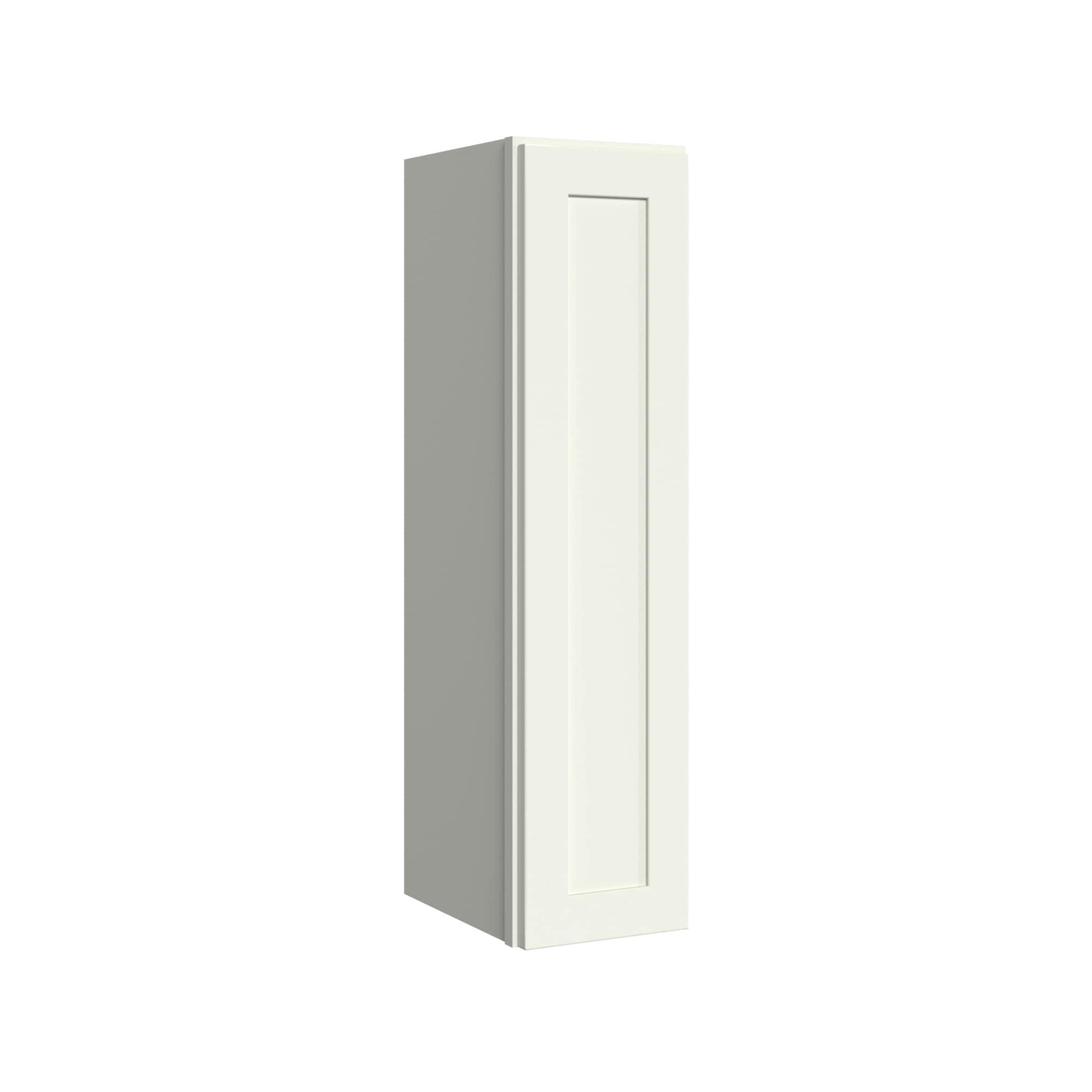 KraftMaid Momentum W936RG71 Deveron 9-in W x 36-in H x 12-in D Dove White Wall Fully assembled Plywood Cabinet (Recessed Panel Shaker)