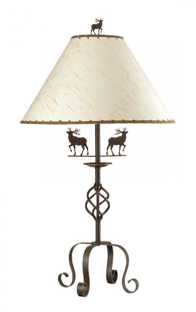  LW-SSBO-667TB 63-in Rust Table Lamp with Fabric Shade