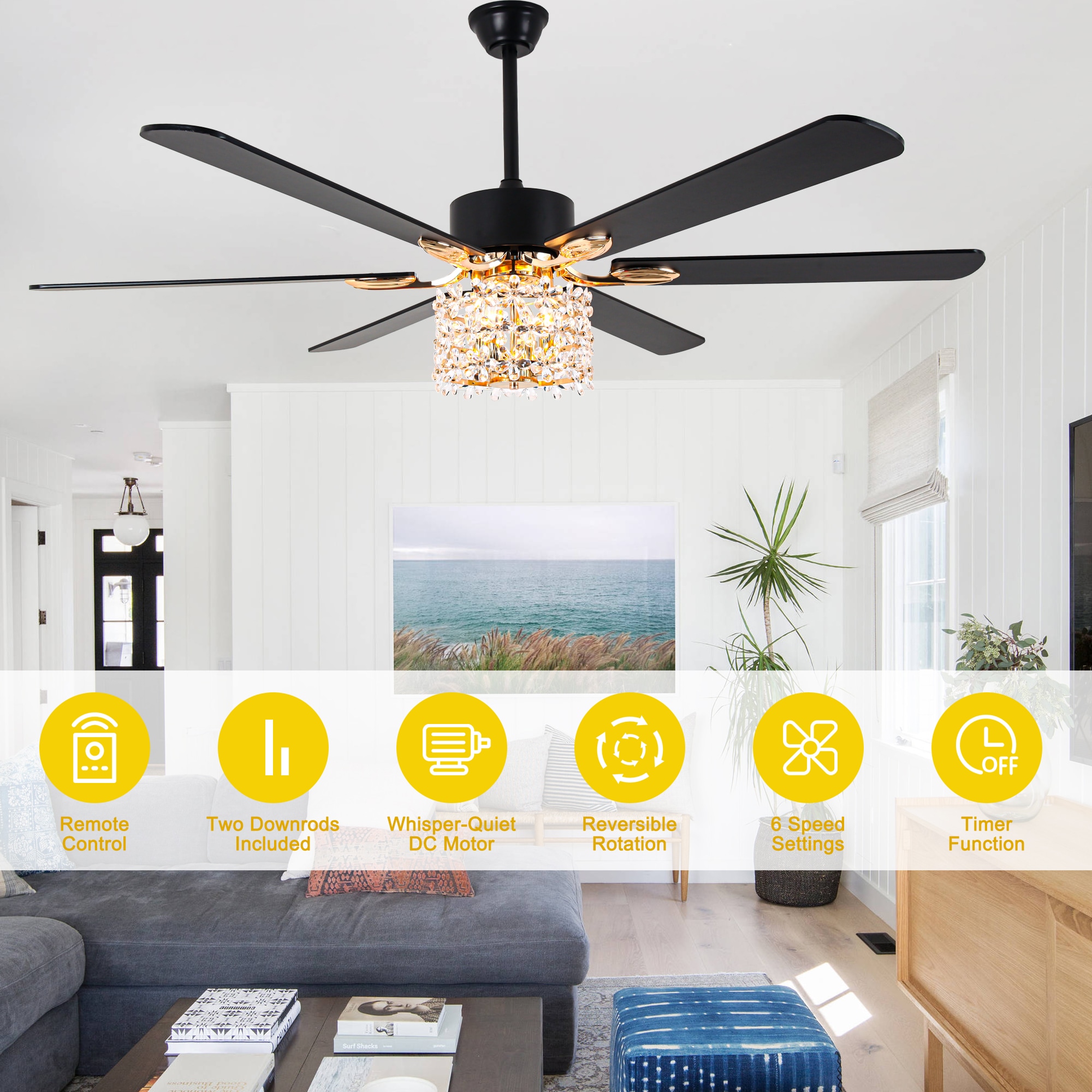 Oaks Decor DC6510OKEL-B Ceiling-Fans - View #8