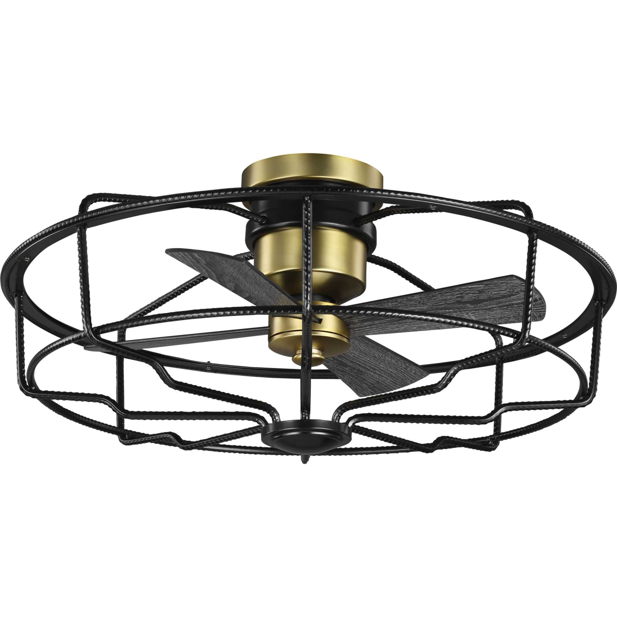 progress lighting caged ceiling fan