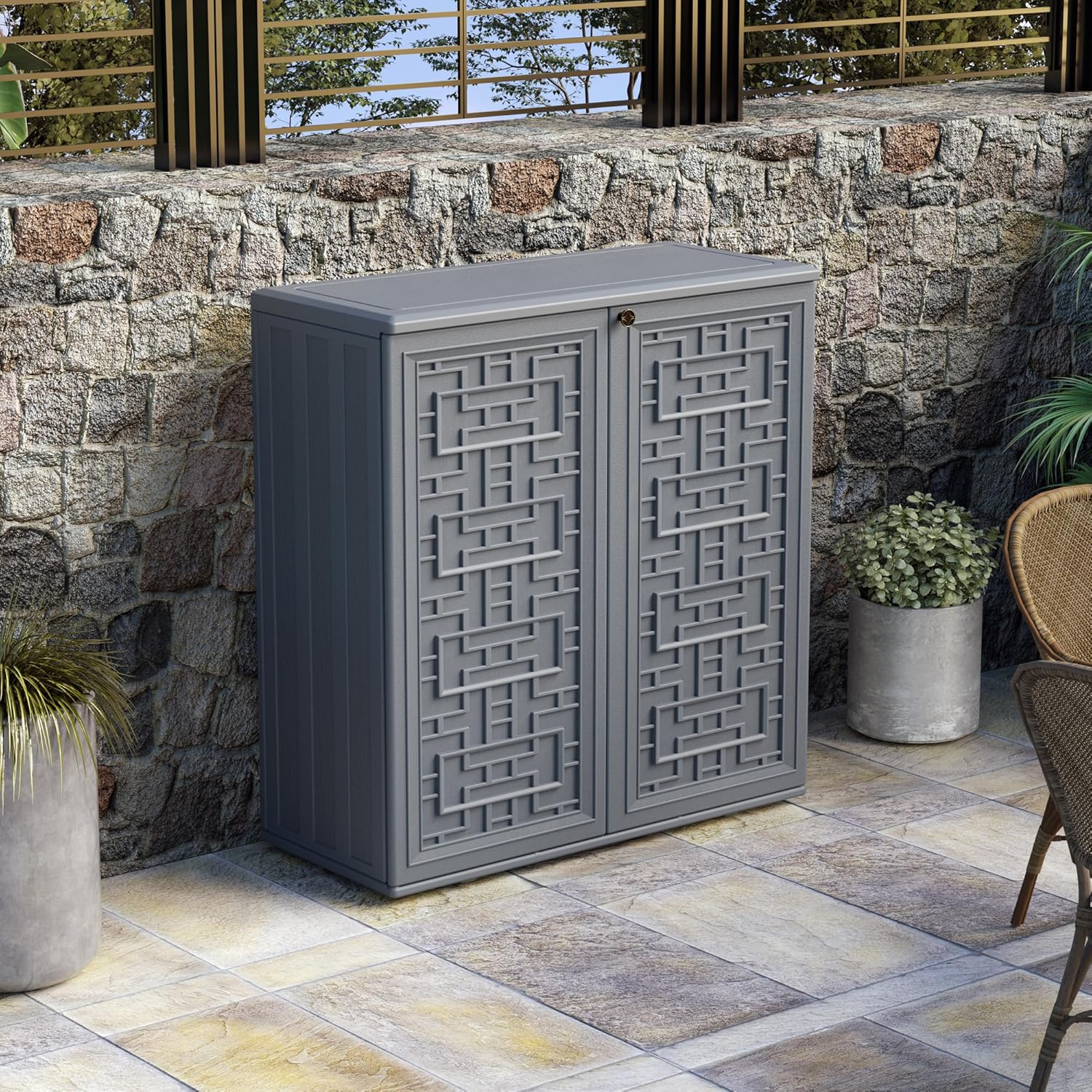 WELLFOR TATY0518 Small-Outdoor-Storage - View #2