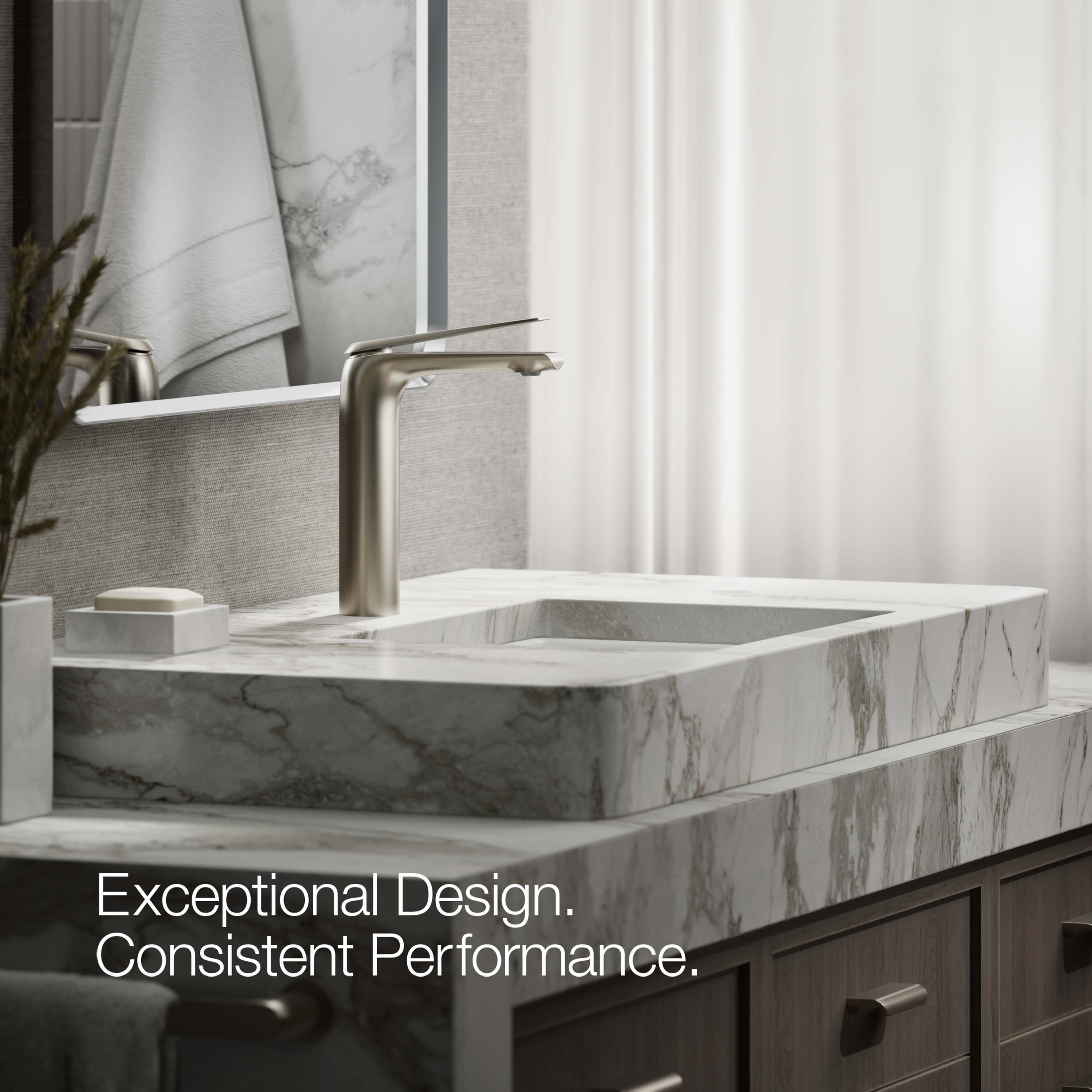 KOHLER K-97347-4-BN Lavatory-Faucets - View #3