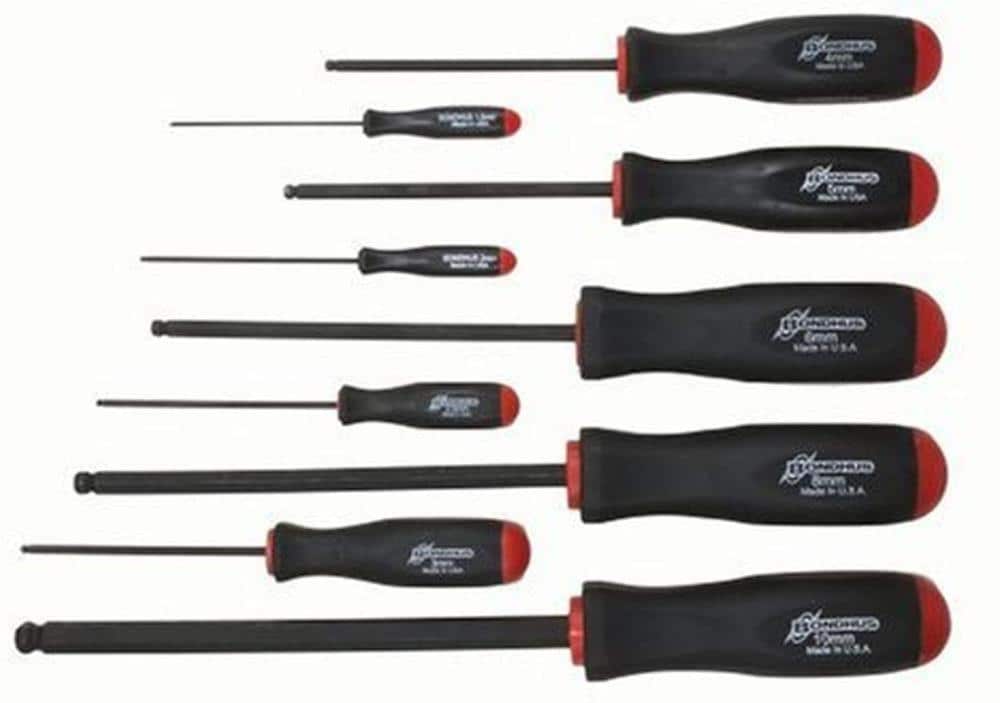 Bondhus 74699 Metric 9 -Pieces Ball End Hex key set