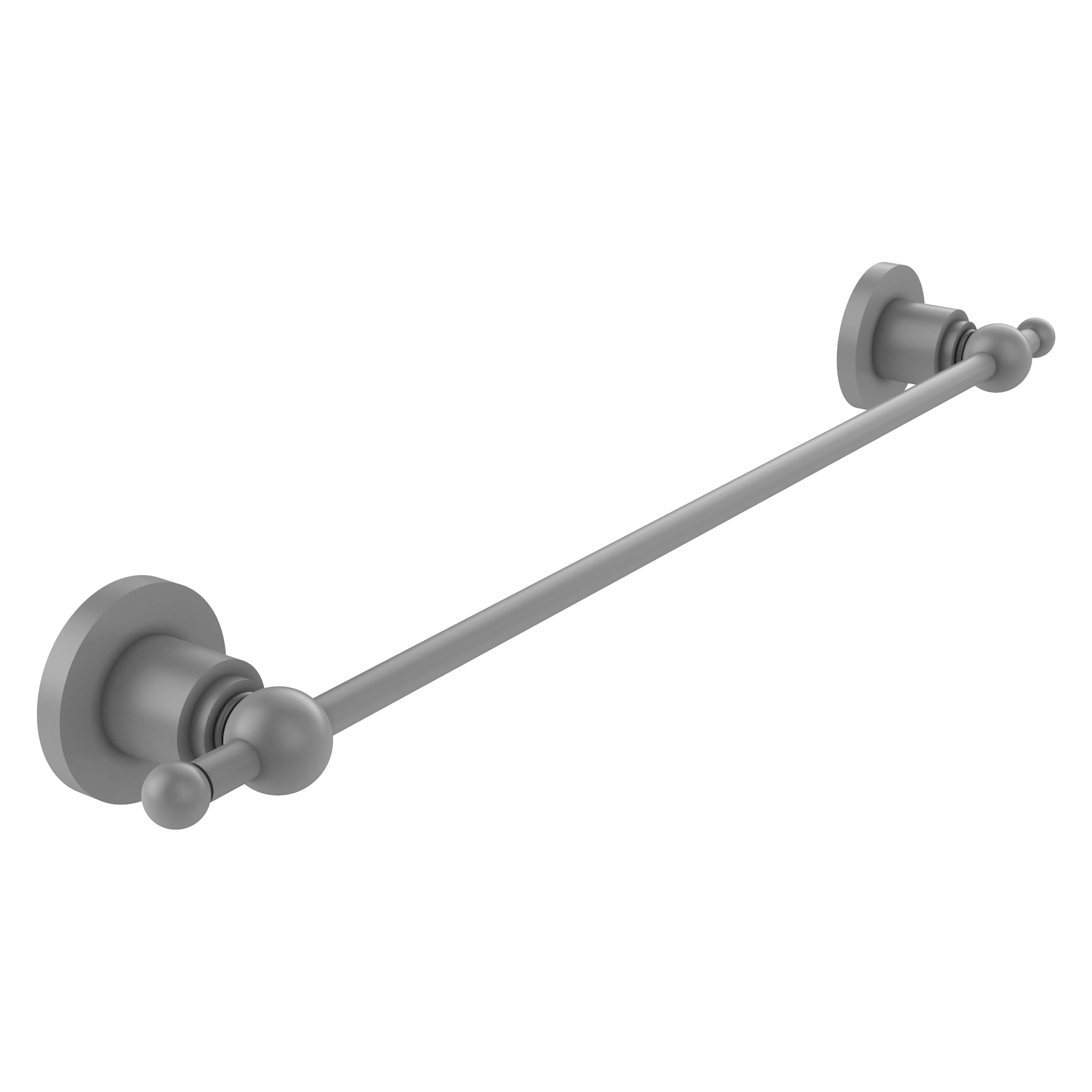 Allied Brass AP-41/30-GYM Astor Place 30-in Matte Gray Wall mount Single Towel Bar