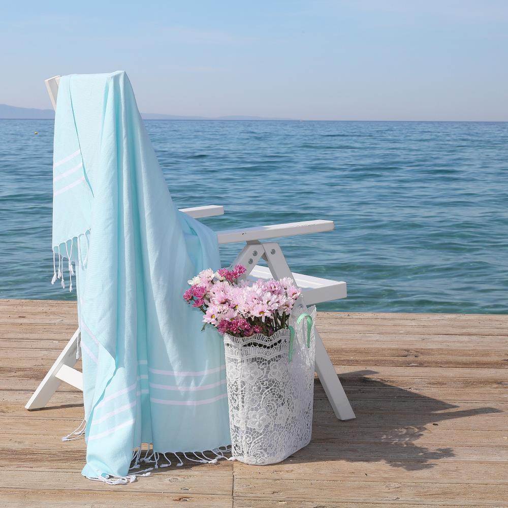 6 Packs Cotton Turkish Beach Towels Quick Dry Sand Free Soft