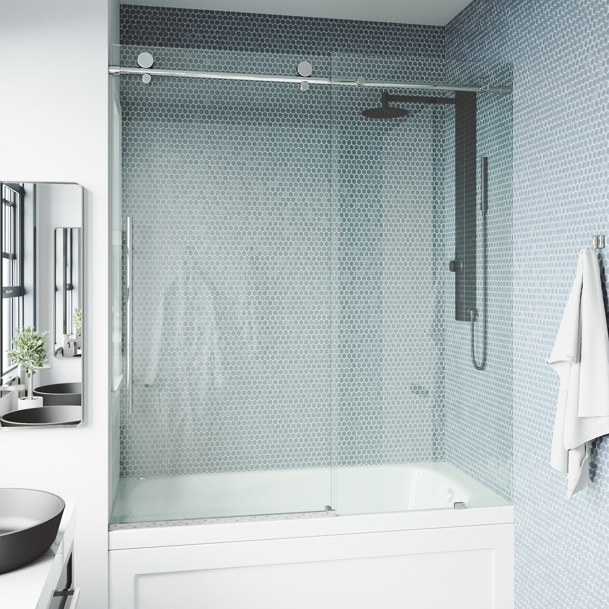 VIGO VG6021CHCL6066 Bathtub-Doors - View #5