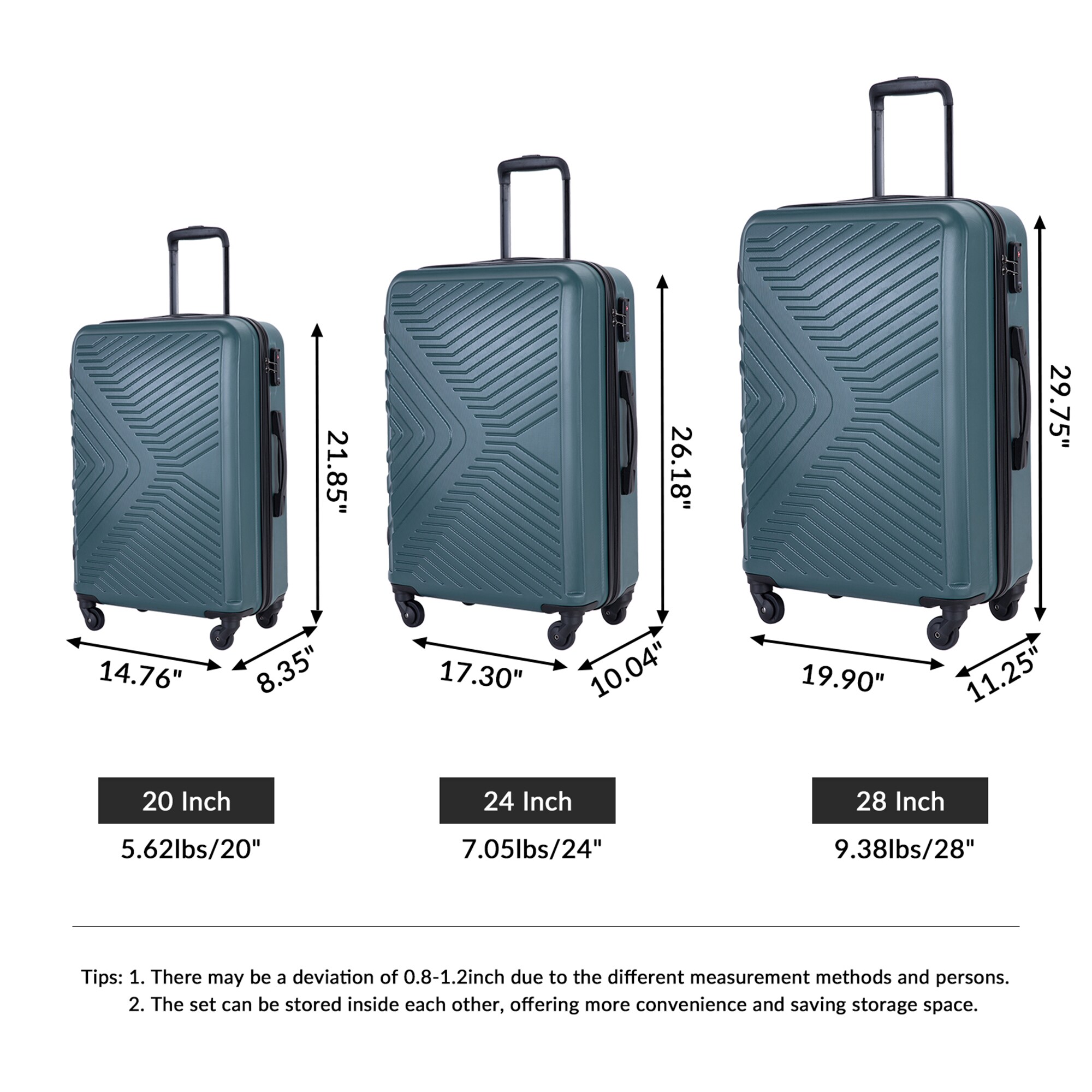 SINOFURN SYD9400018DG Luggage-And-Luggage-Sets - View #2