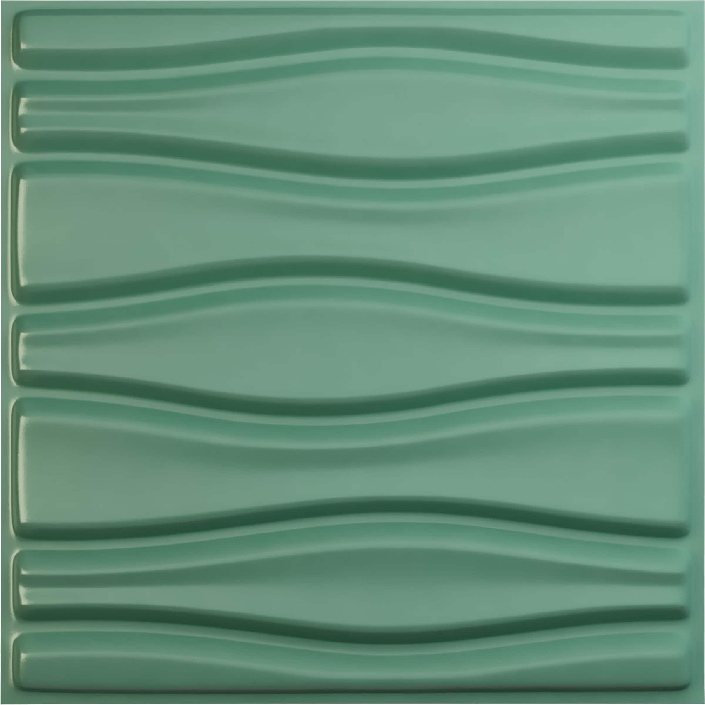 Ekena Millwork WP20X20ATFSM 19-5/8-in x 19-5/8-in Embossed Paintable/Stainable Green PVC Abstract Wall Panel ( 2.67-sq ft )